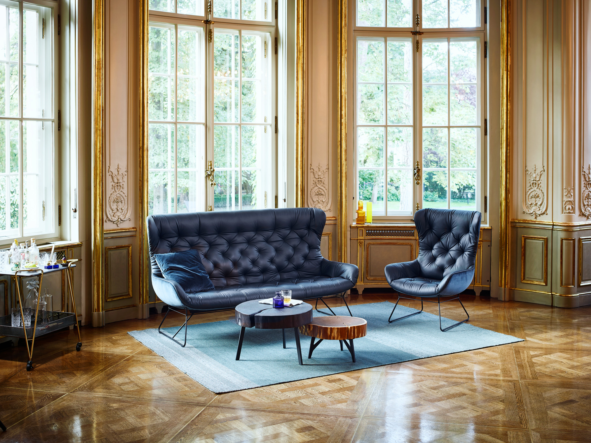 Leya Wingback Couch Freifrau Manufaktur