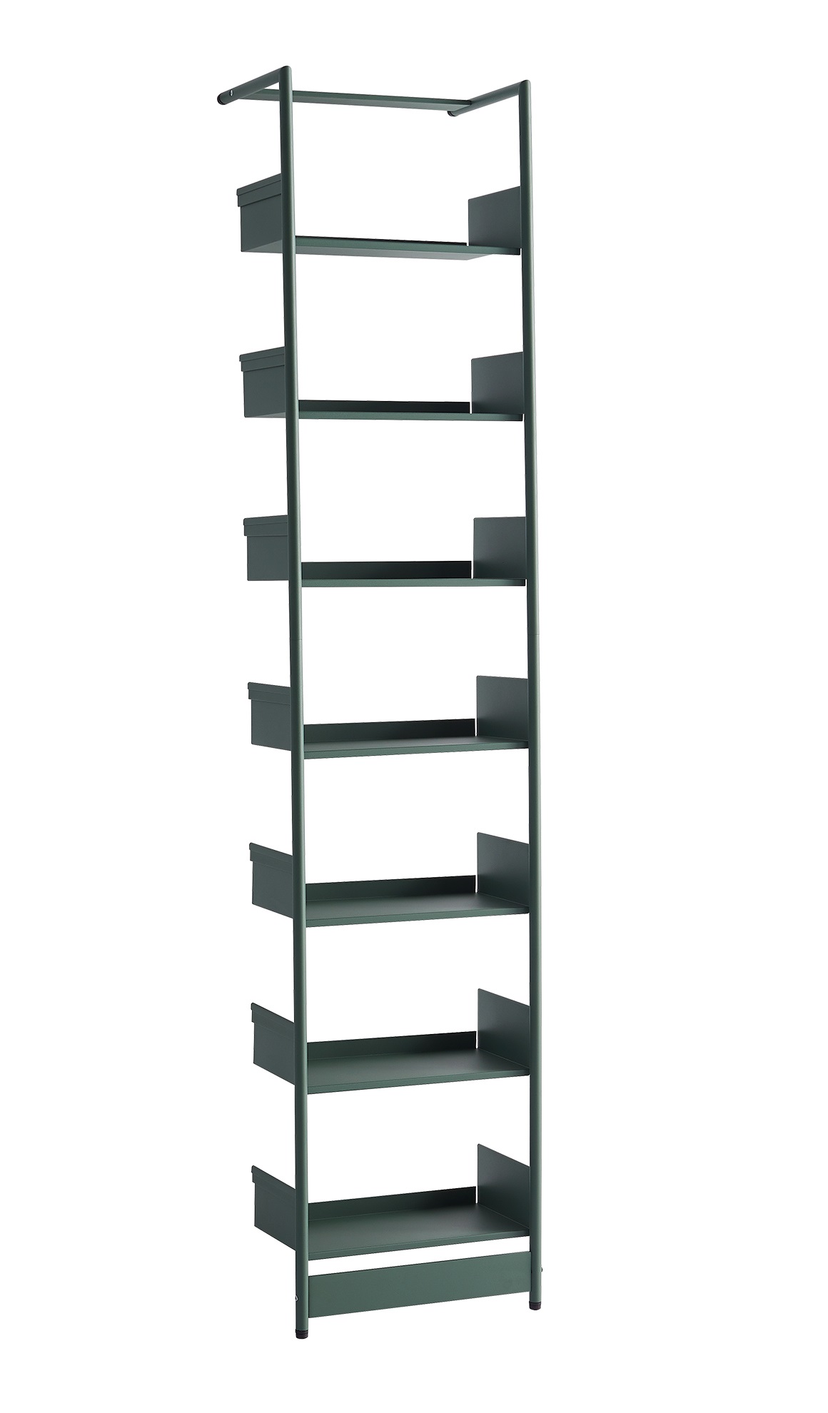 Pool 196 Medium Anlehnregal Mox Gestell grün Tablaren grün strukturiert