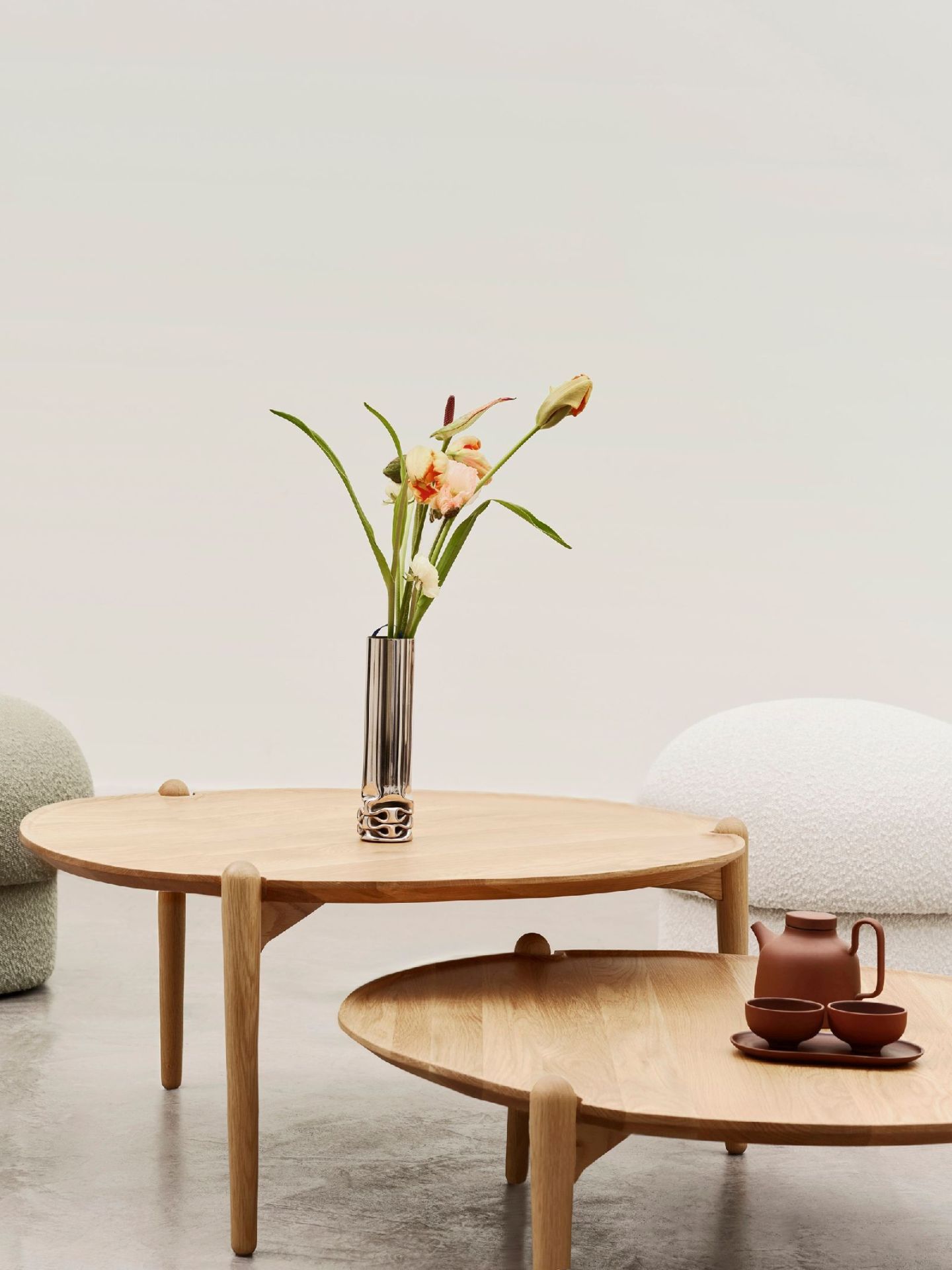 Aria Table Couchtisch EICHE NATUR / LOW Ø 90 x H 30 cm Design House Stockholm EINZELSTÜCK