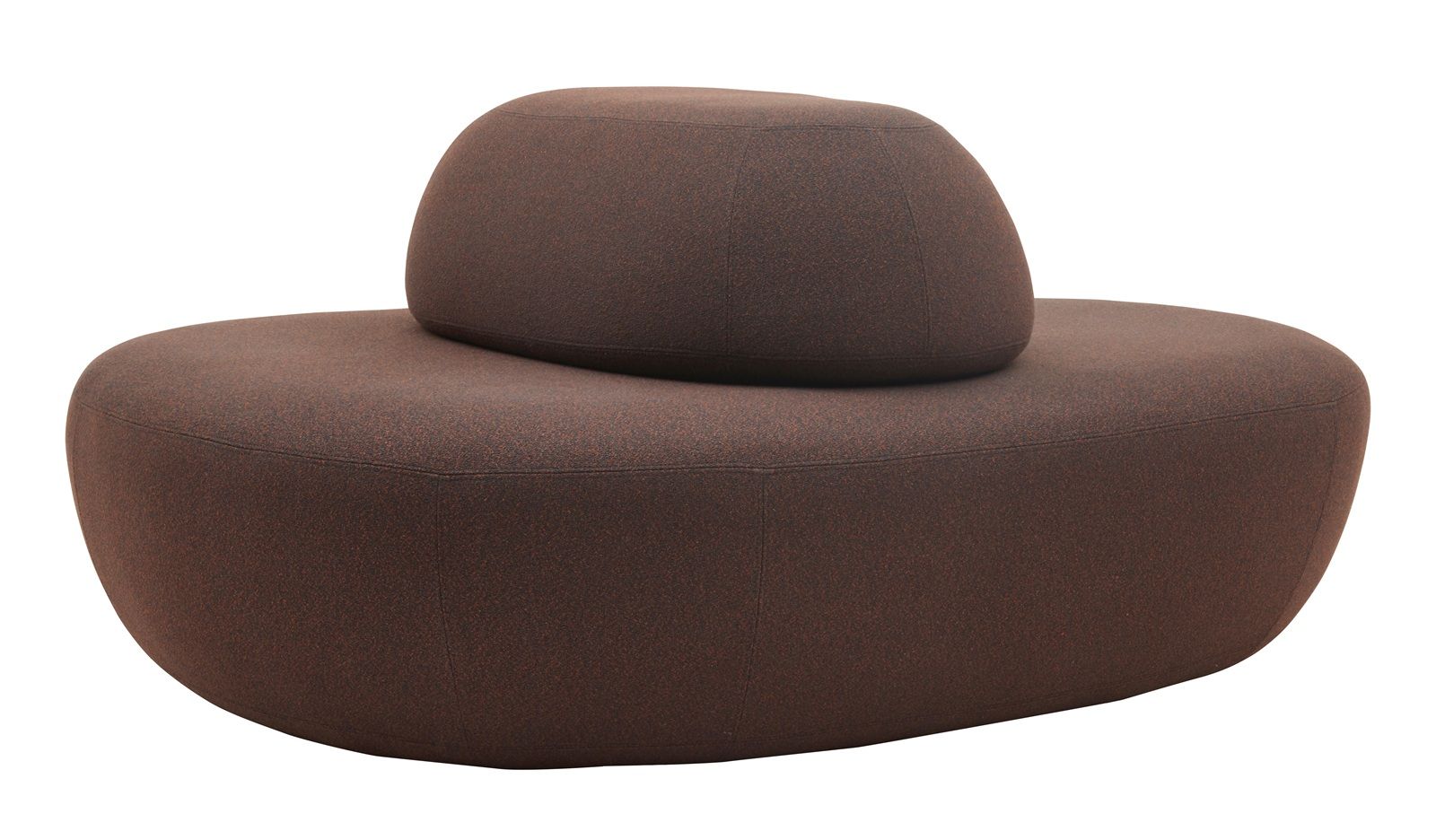 Sisters Pouf Hocker mit Rückenlehne Softline