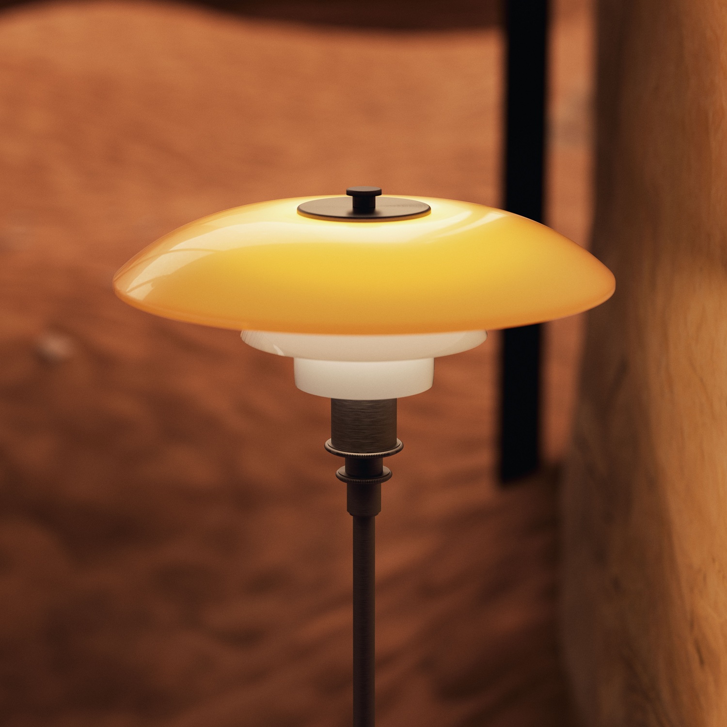PH 3/2 Table lamp Tischleuchte Amber CENTENARY EDITION Louis Poulsen