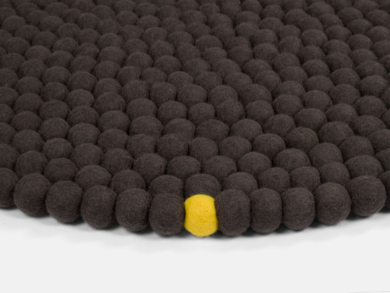Big One Rund Filzteppich Ø 160 cm myfelt Anthrazit