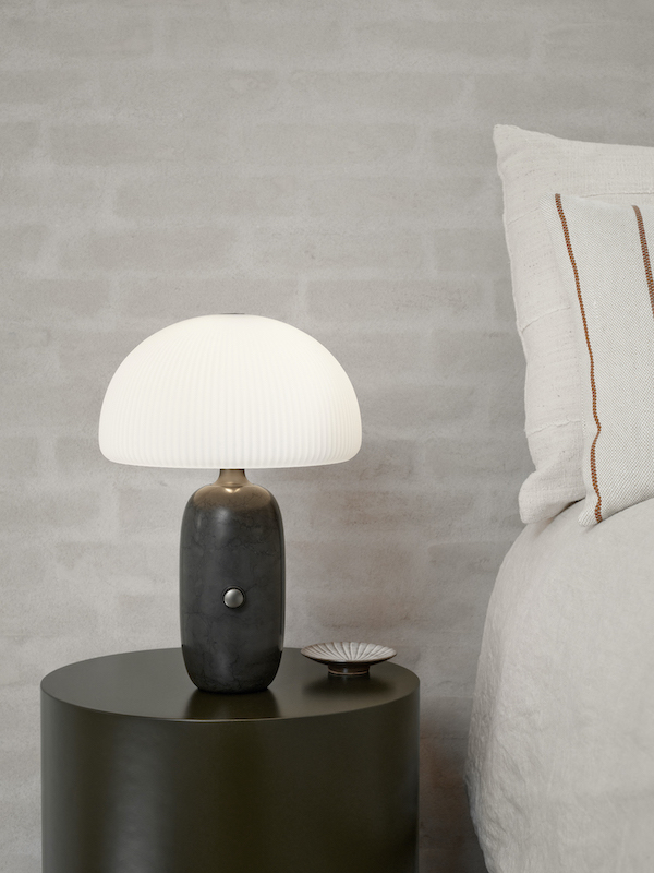 Sculpture Tischlampe klein grau Vipp