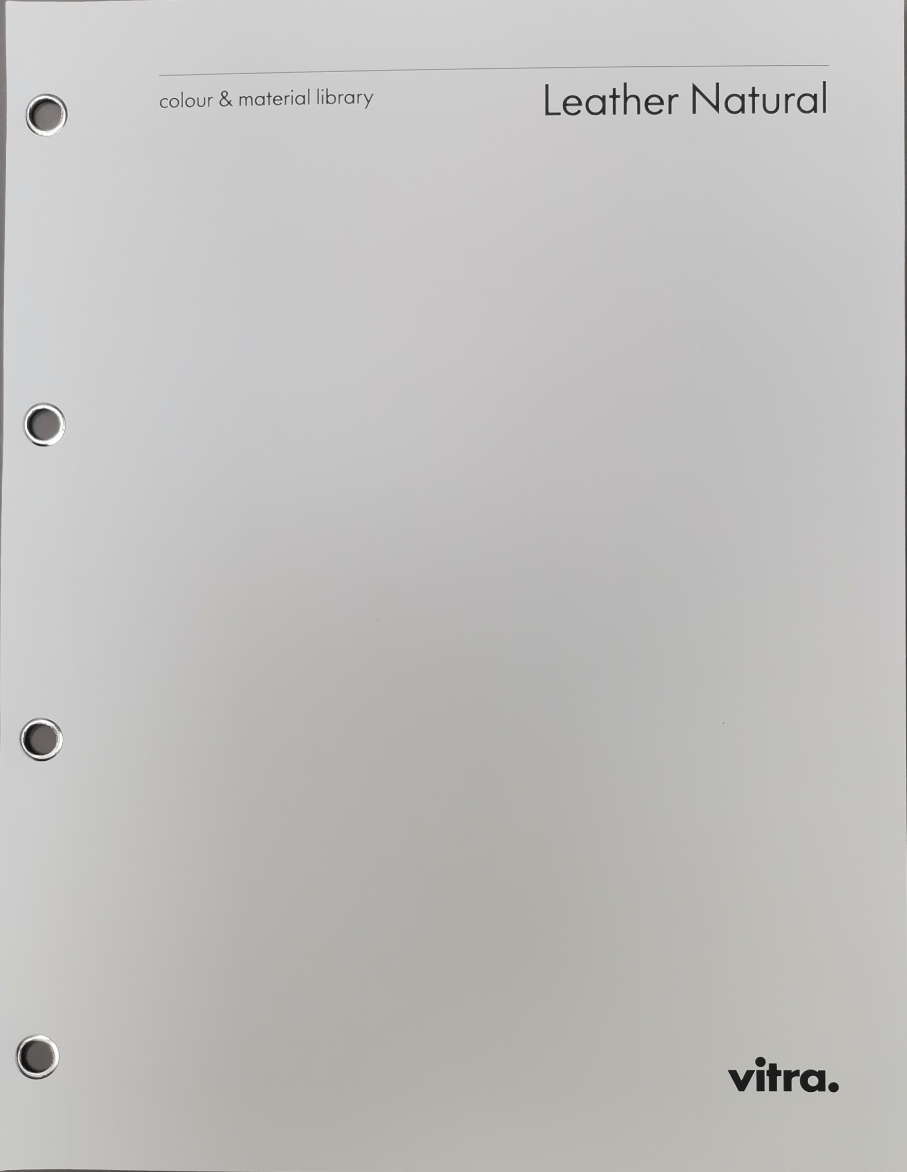 Ledermusterkarte Leder Natural Vitra