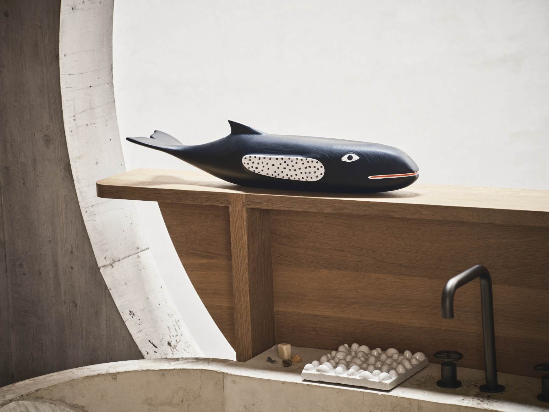 Eames House Whale Skulptur Esche Vitra NEUE VERSION