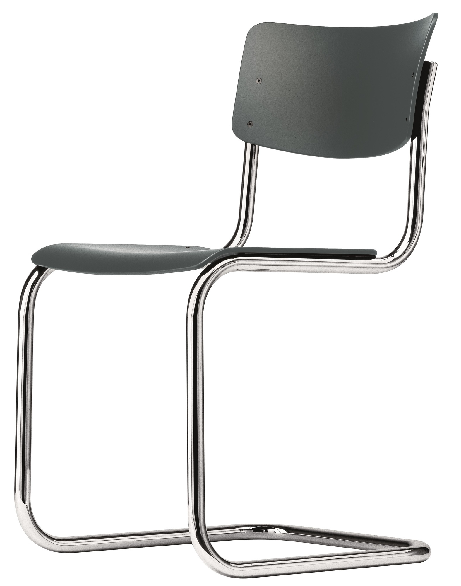 S 43 Stahlrohr Klassiker Freischwinger Thonet Schwarz - Chrom