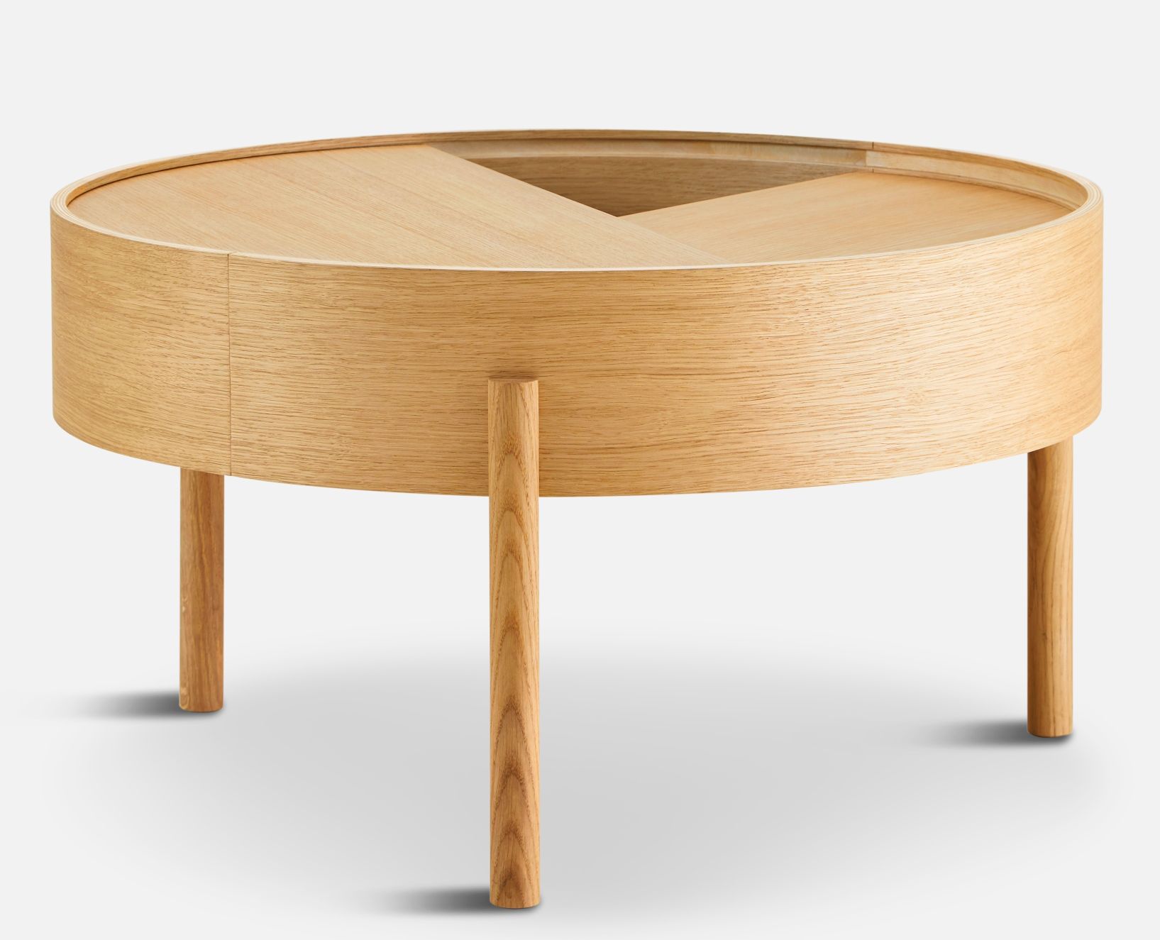 Arc Couchtisch Eiche geölt ⌀ 66 cm Woud