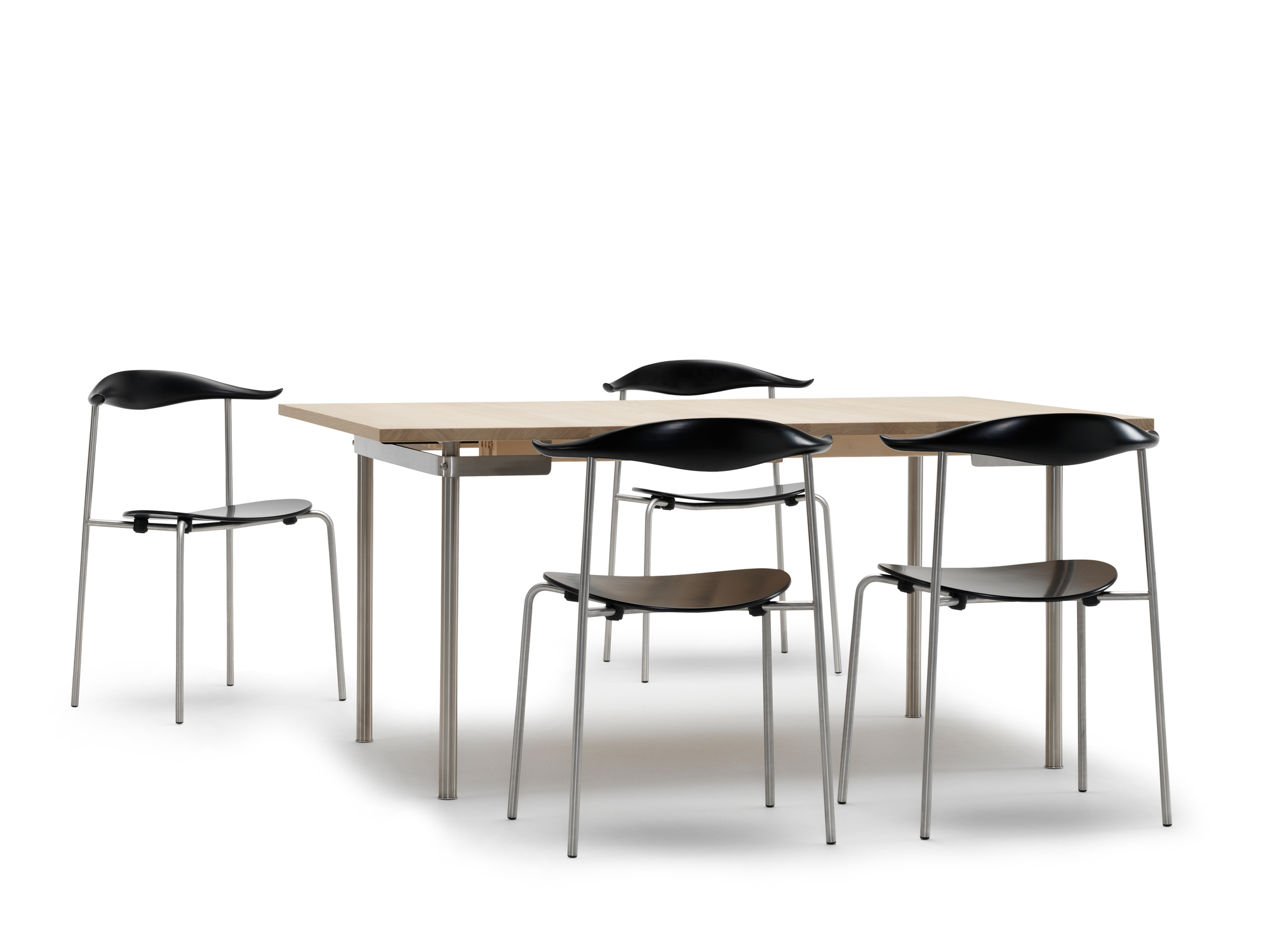CH88T Stuhl Gestell Edelstahl Carl Hansen & Søn