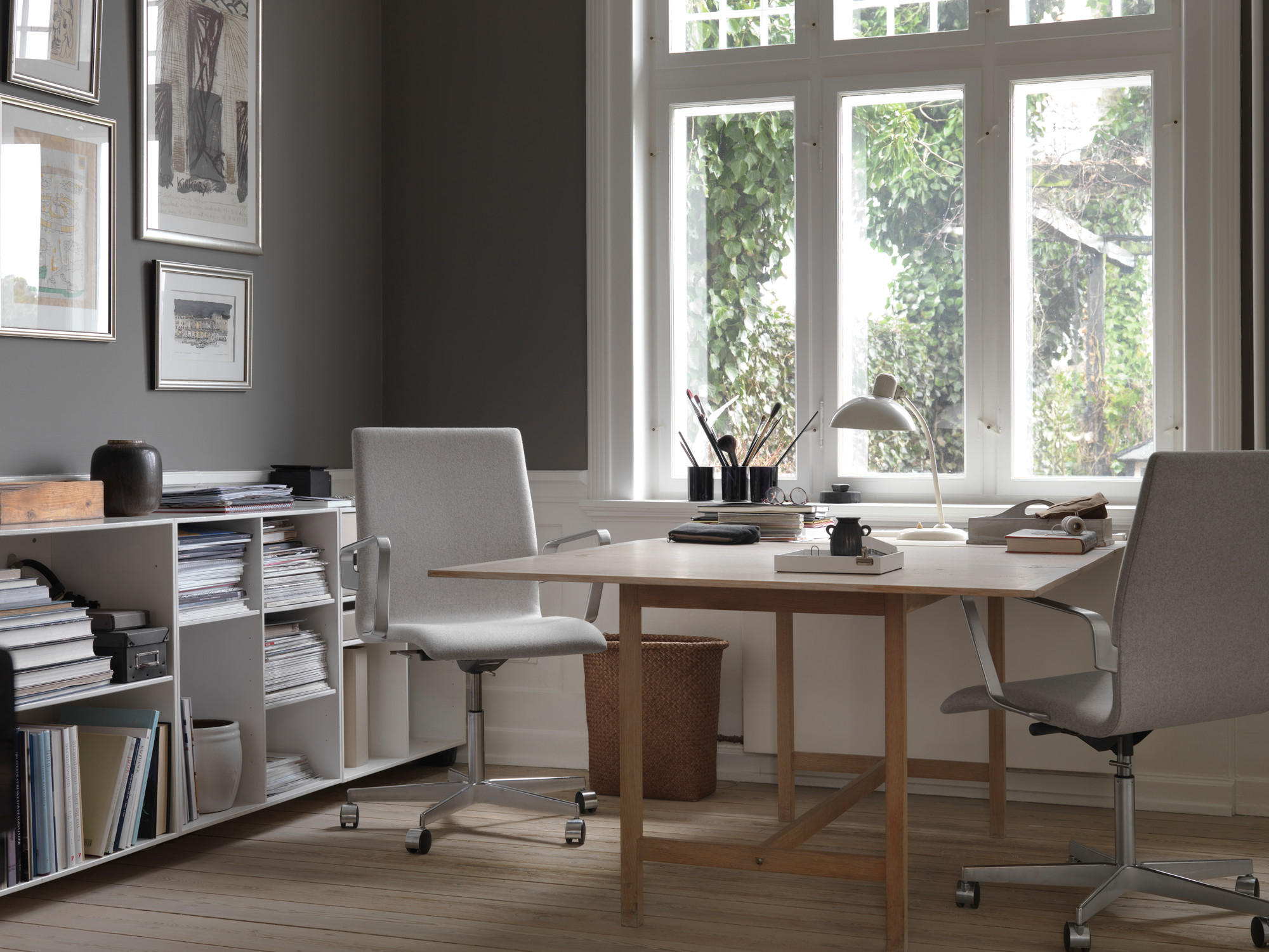 6556 T Tischleuchte KAISER idell Fritz Hansen schwarz matt