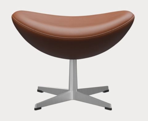 Egg Chair mit Hocker Aktionsmodell Essential Leder Fritz Hansen