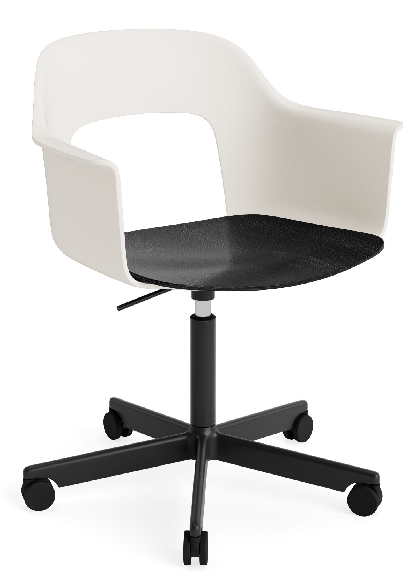 Layout Armchair 242 Armlehnstuhl 4-Sternfuß Gasfeder mit Drehfunktion Hay