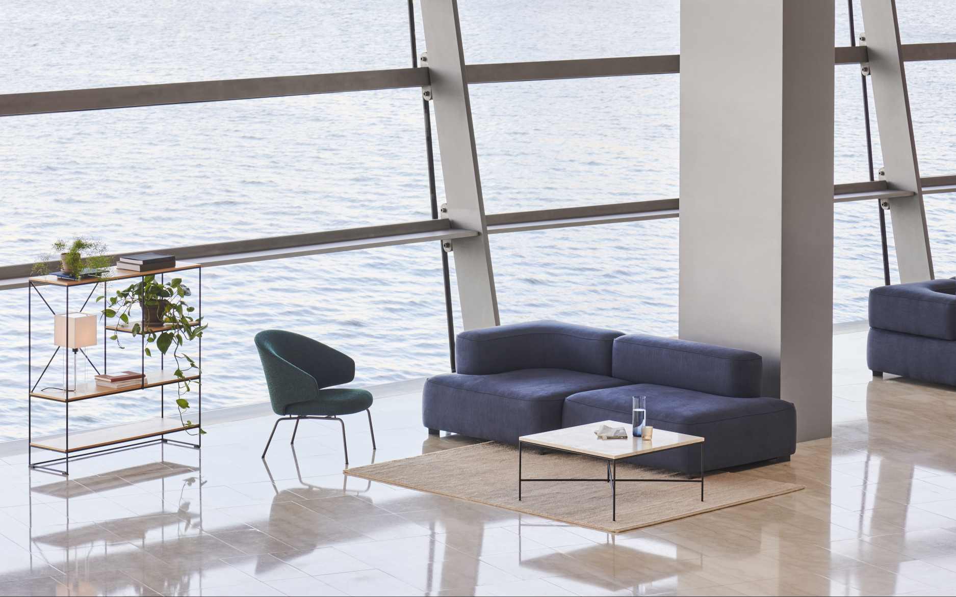 Alphabet 2-Sitzer Sofa Armlehne Rechts Fritz Hansen