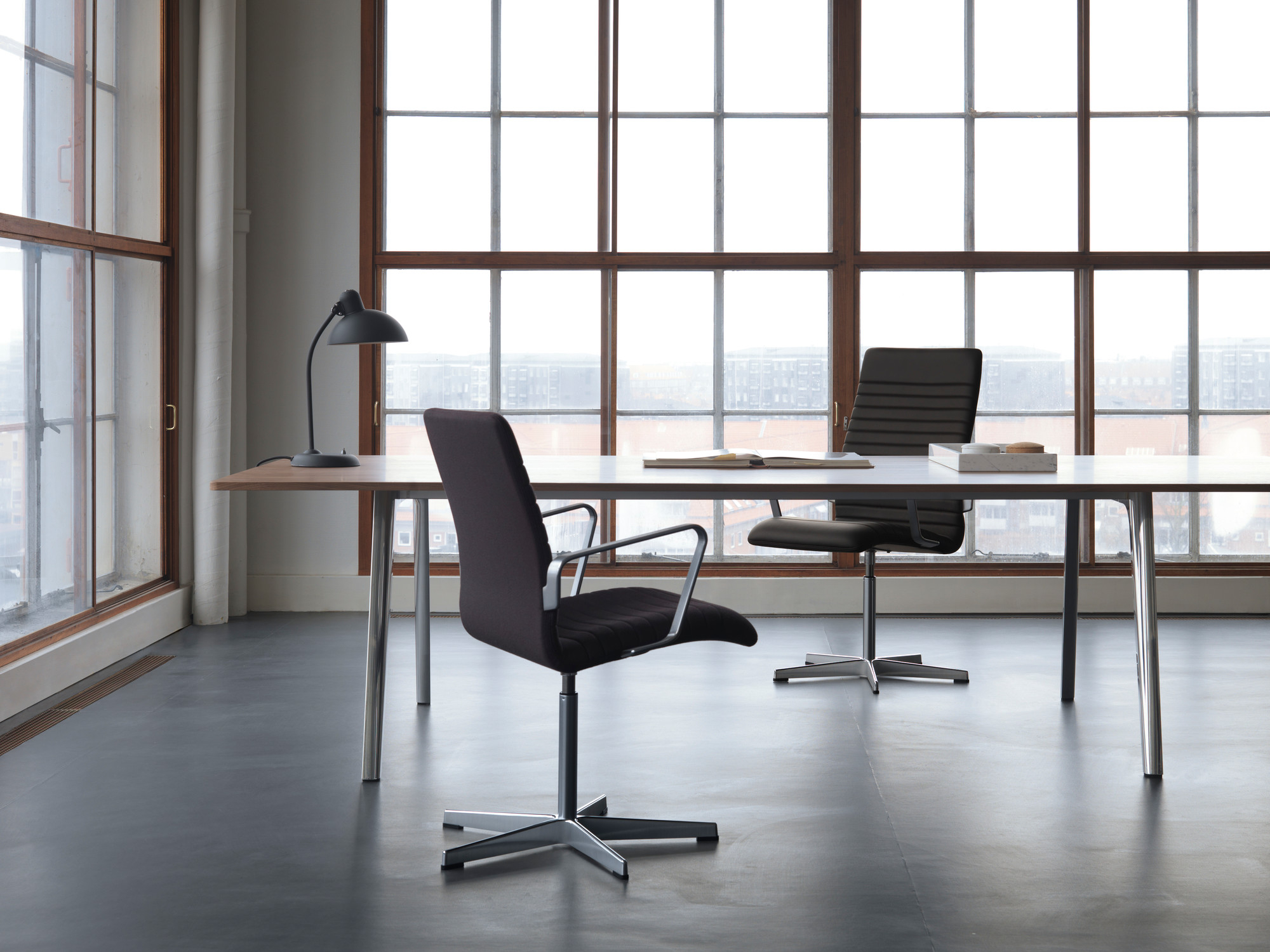 6556 T Tischleuchte KAISER idell Fritz Hansen schwarz matt