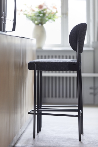 Series 430 Bar Stool Barhocker 75 cm SCHWARZ / REMIX 123 Verpan EINZELSTÜCK