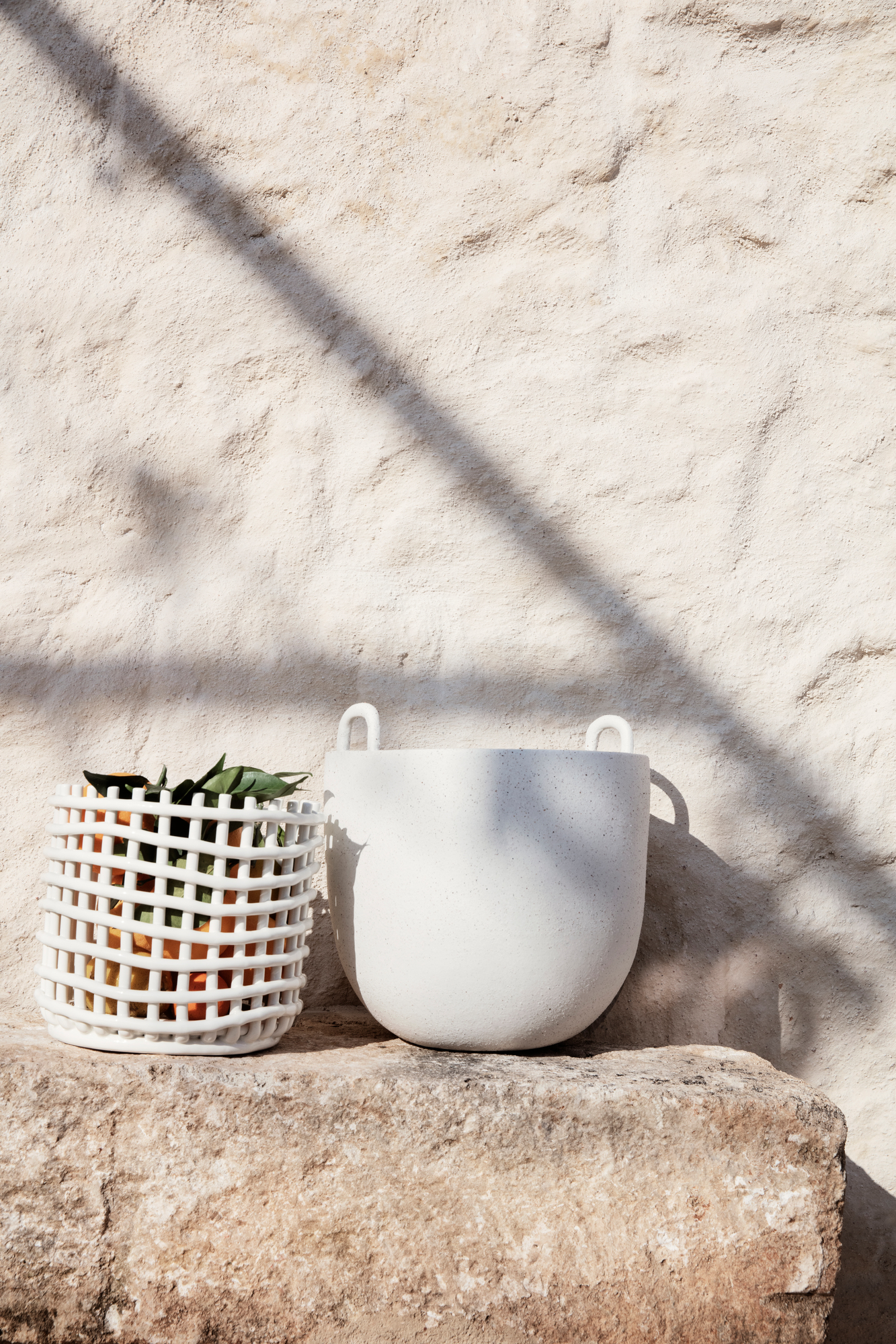 Ceramic Basket Keramik Korb groß Ferm Living