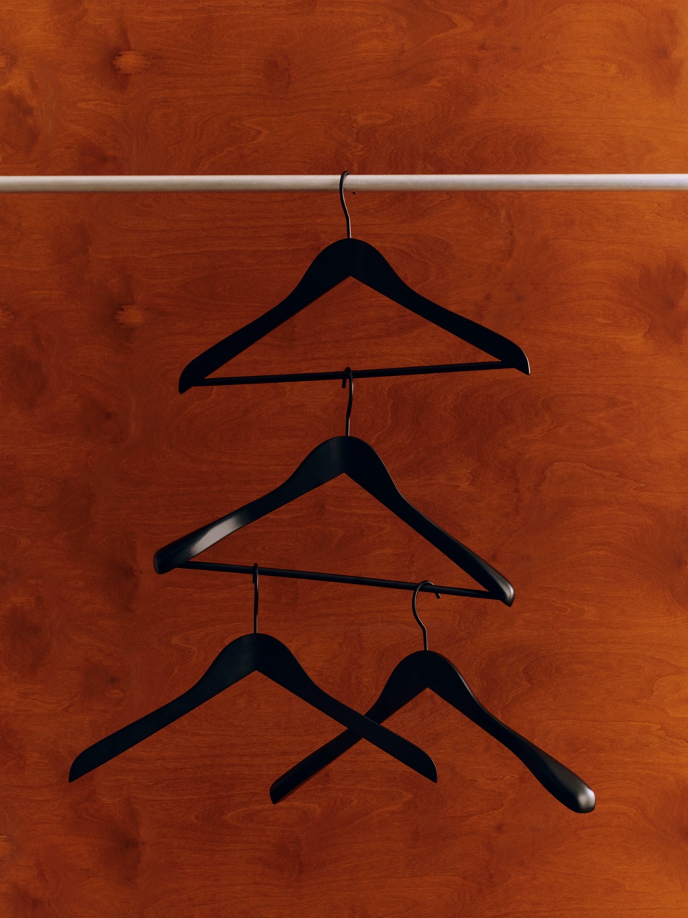 Smooth Coat Hanger Wide Kleiderbügel 4er-Set Hay