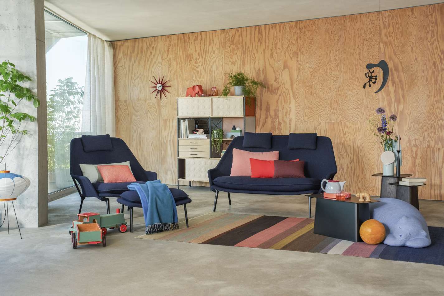 Slow Chair Ottoman Stoff Vitra 