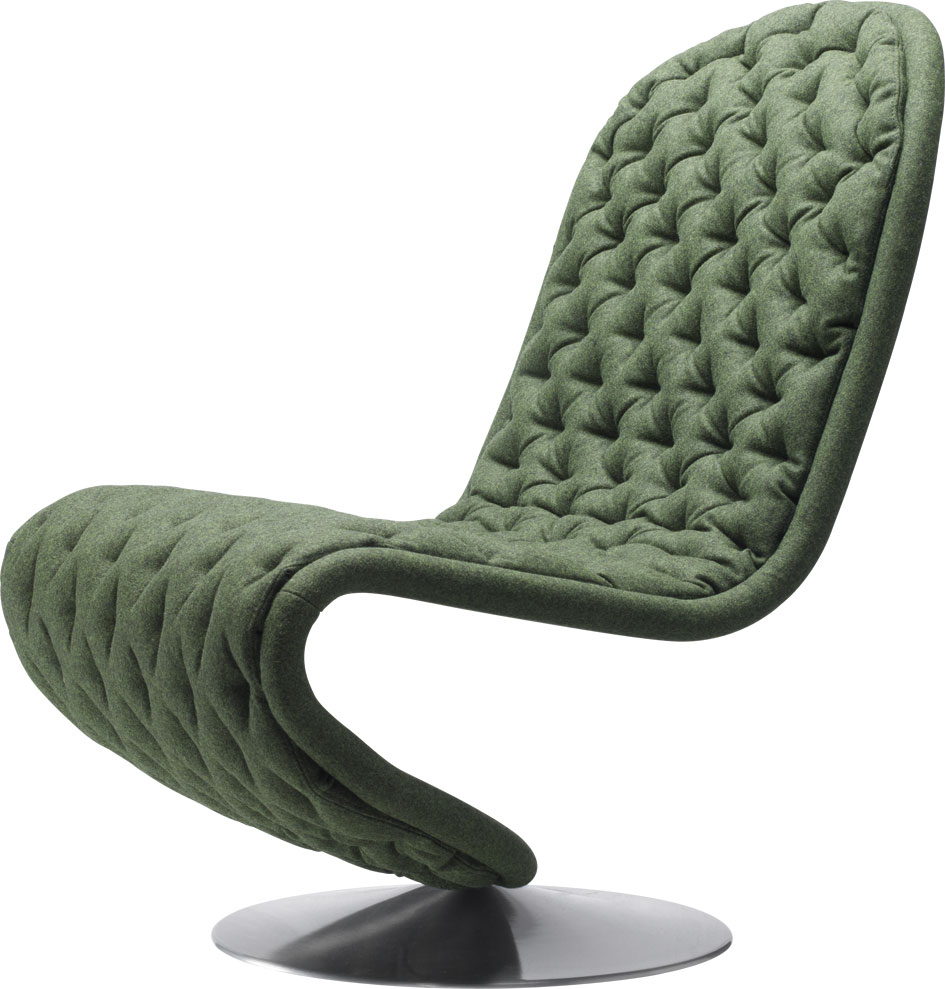 System 1-2-3 Lounge Deluxe Runder Fuß Sessel Verpan
