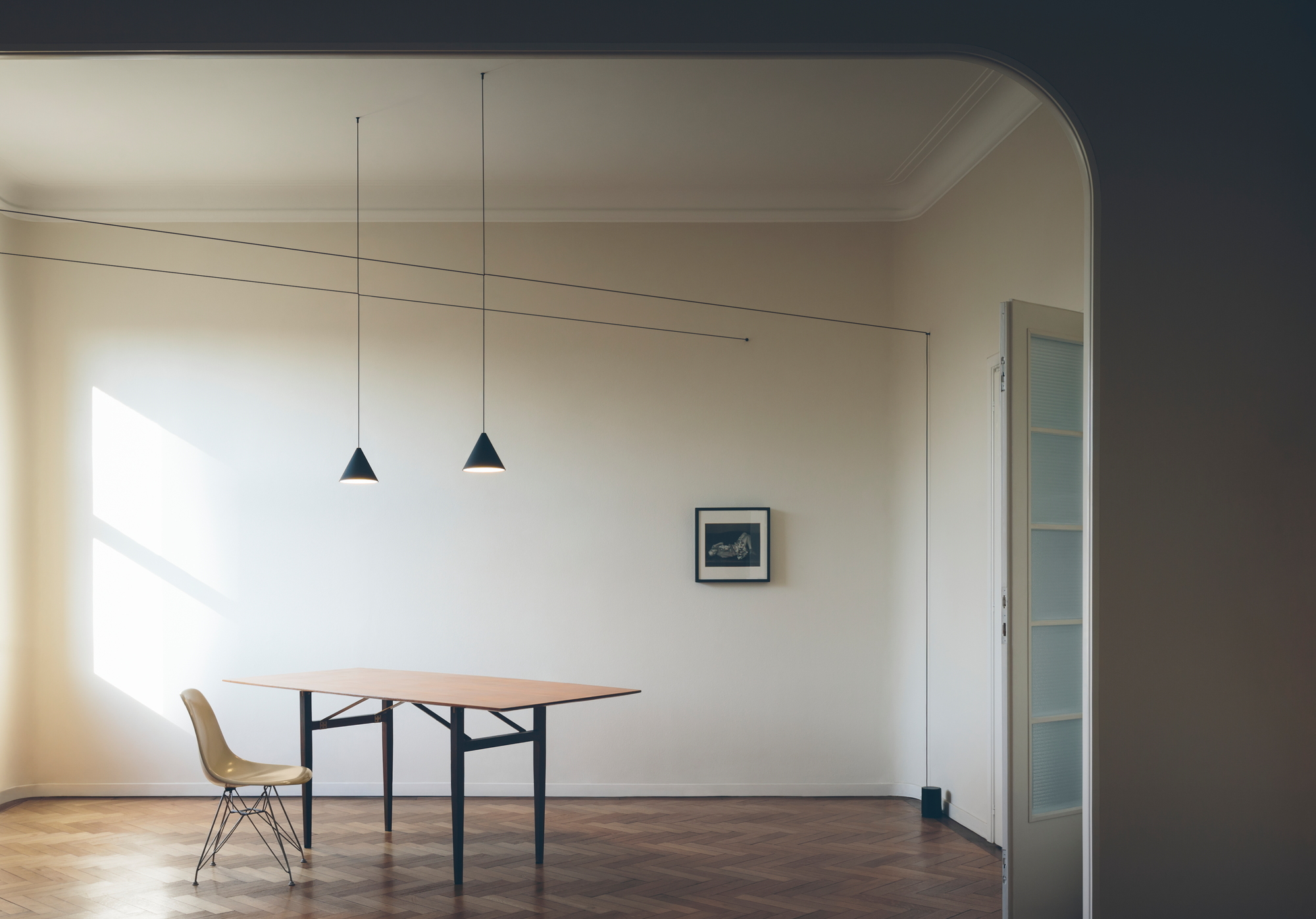 String Light Cone Head Kegelkopf Pendelleuchte Flos