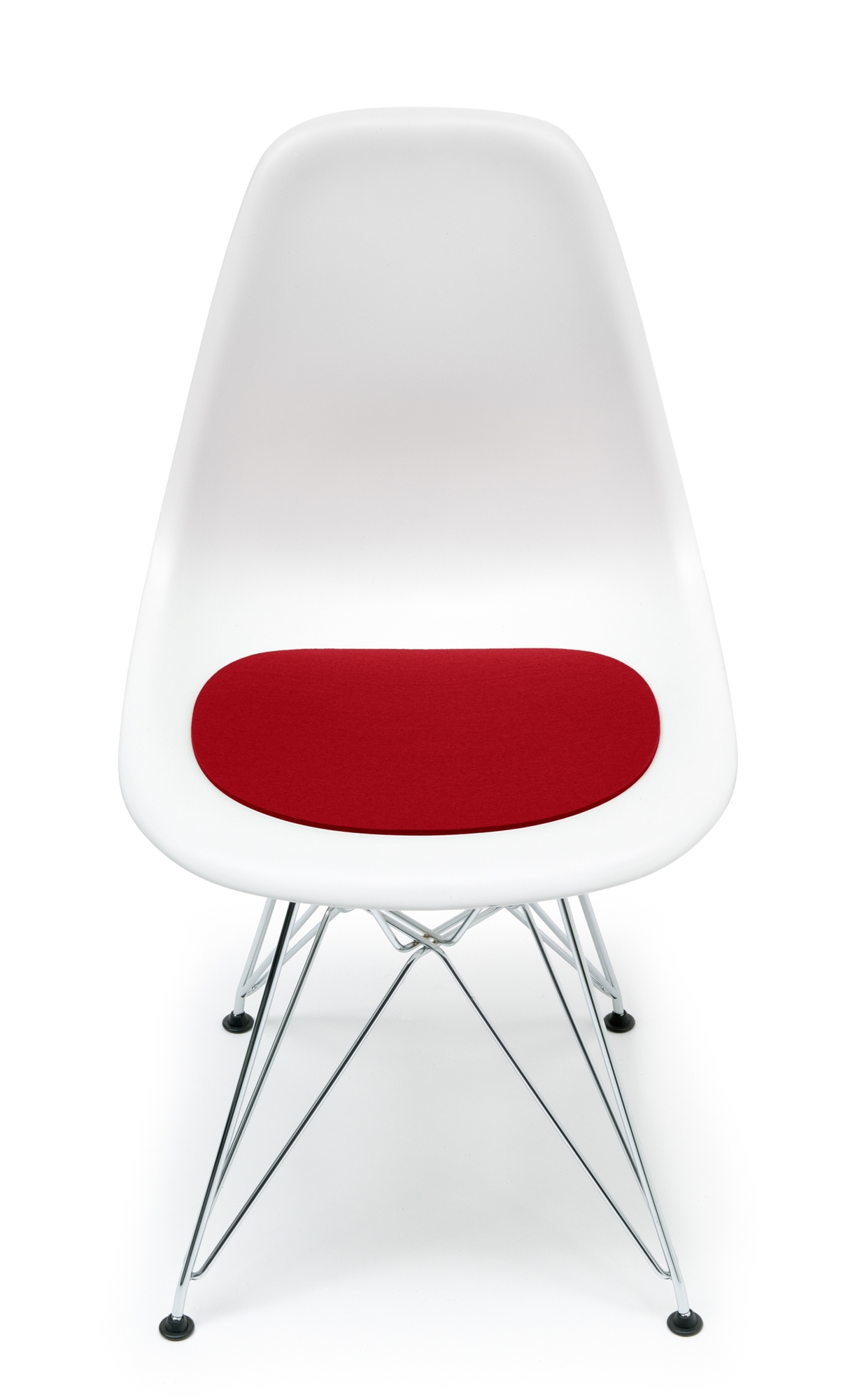 Sitzauflage-Filzauflage Eames Plastic Side Chairs DSR / DSW rot Hey Sign