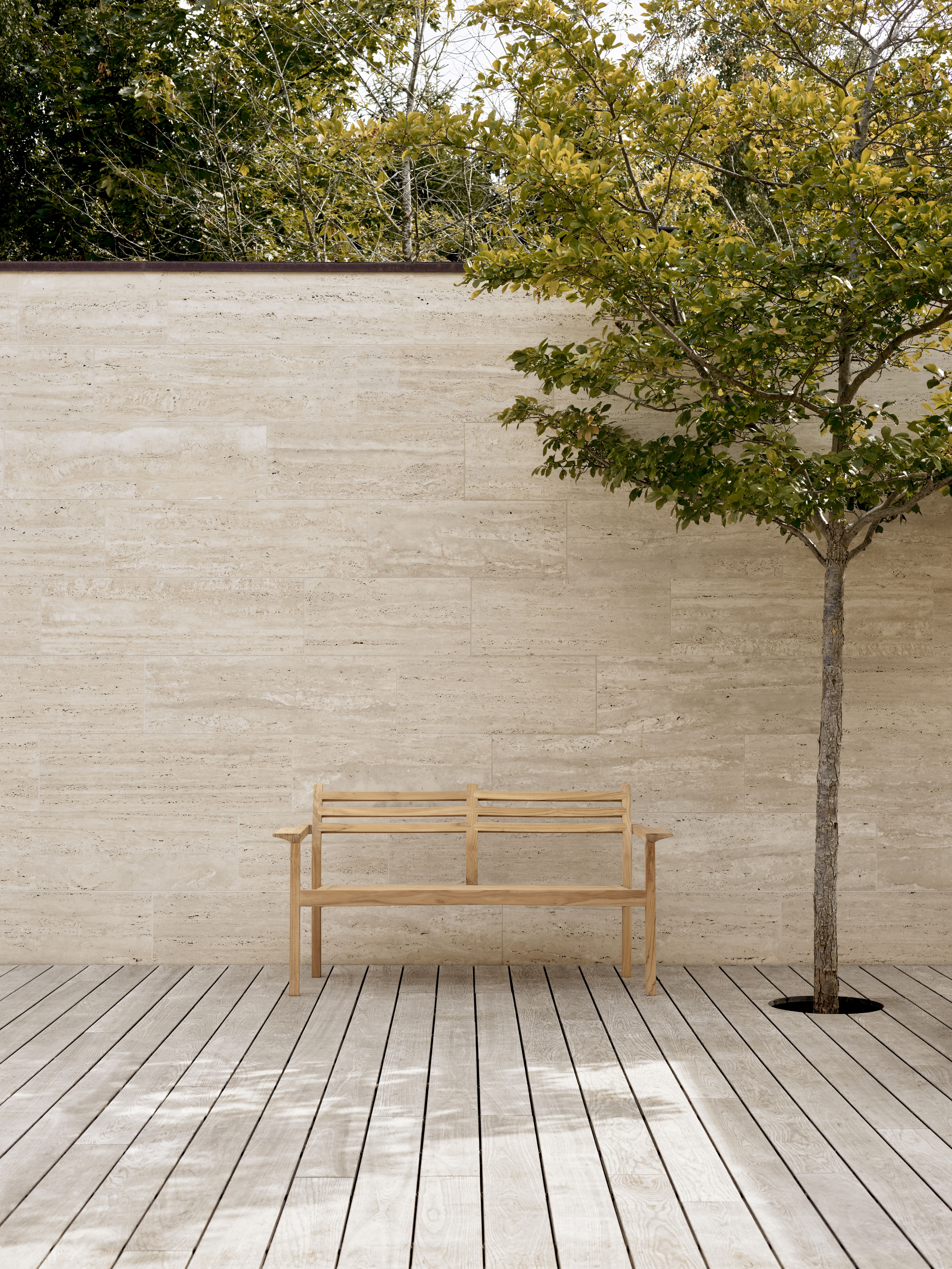 AH701 Lounge Sofa Teak Outdoor Carl Hansen & Søn
