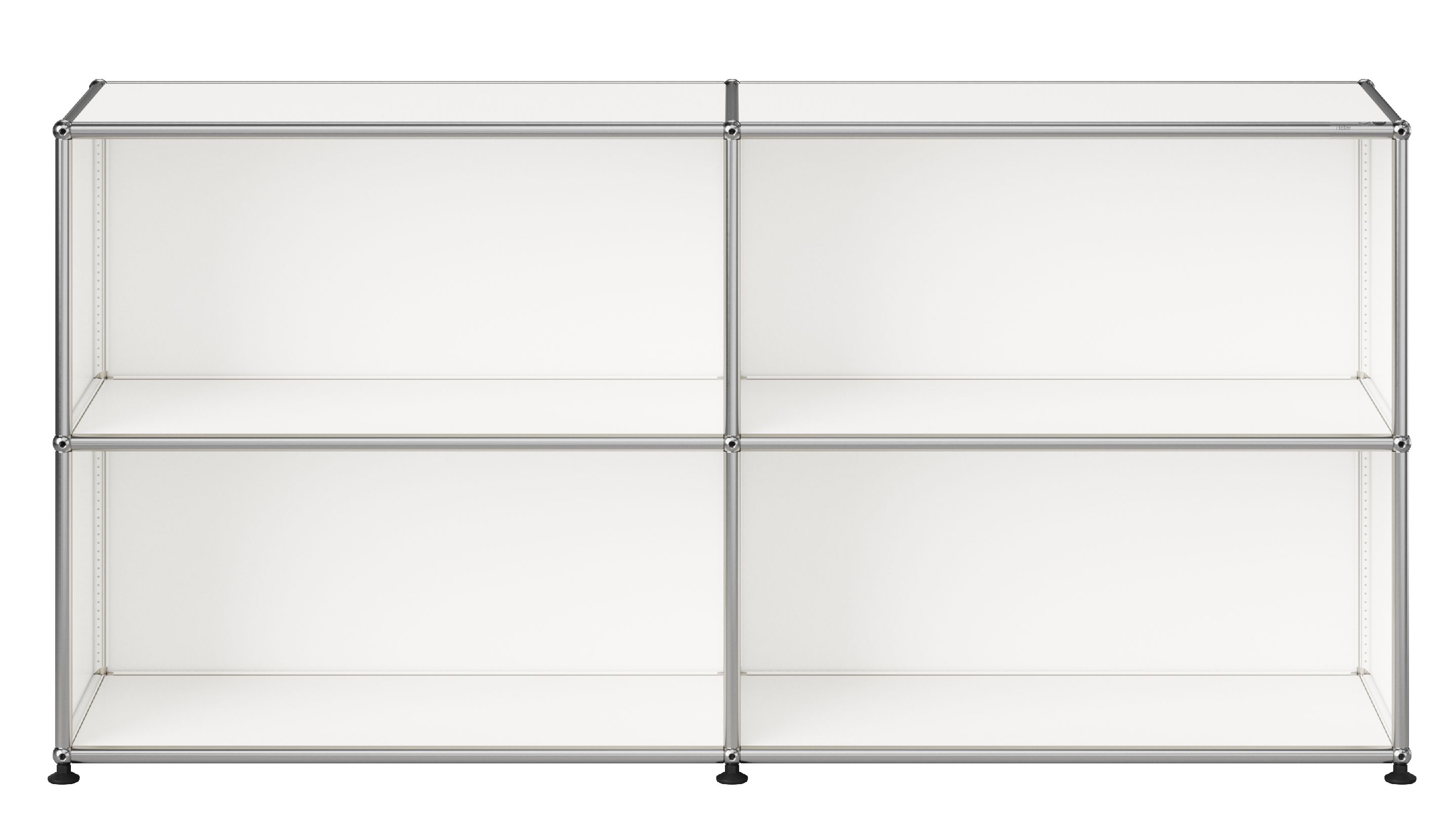USM Haller Sideboard M67 offen mit vier Fächern Reinweiss