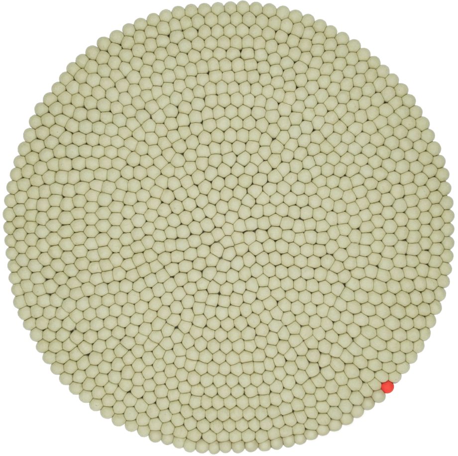 Big One Rund Filzteppich Ø 160 cm myfelt Grünbeige