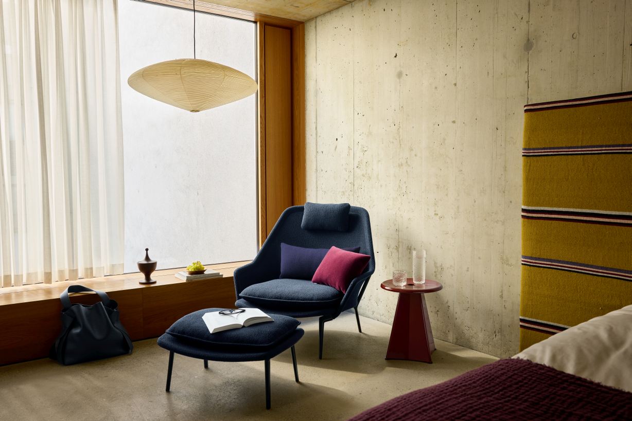Slow Chair Ottoman Stoff Vitra 