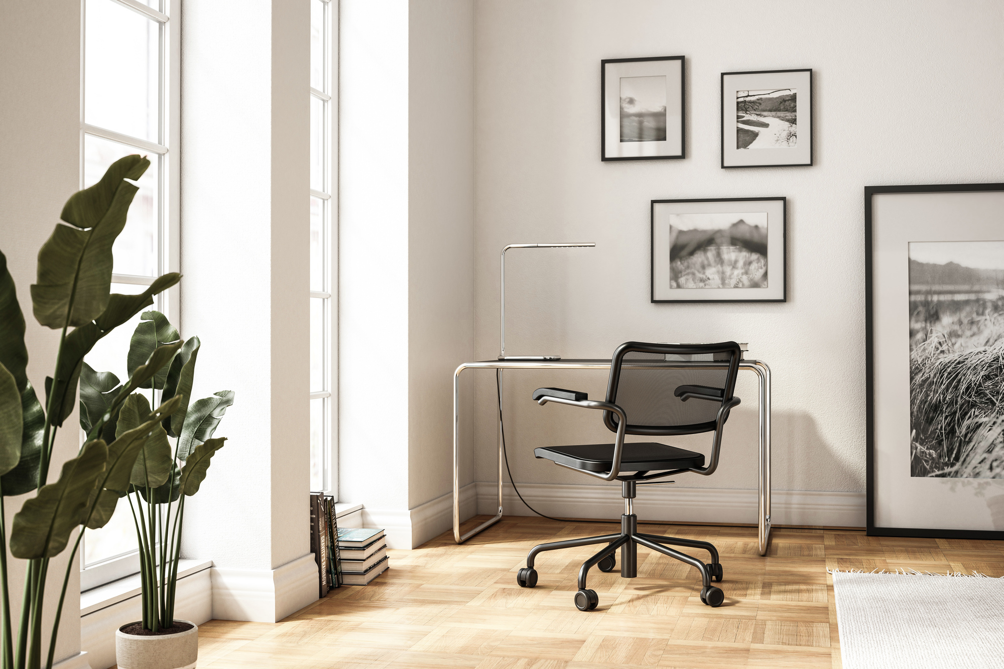 S 285/0 Stahlrohr Schreibtisch Thonet