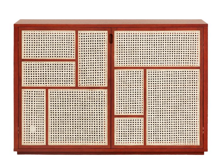 Air Sideboard Design House Stockholm Eiche rot