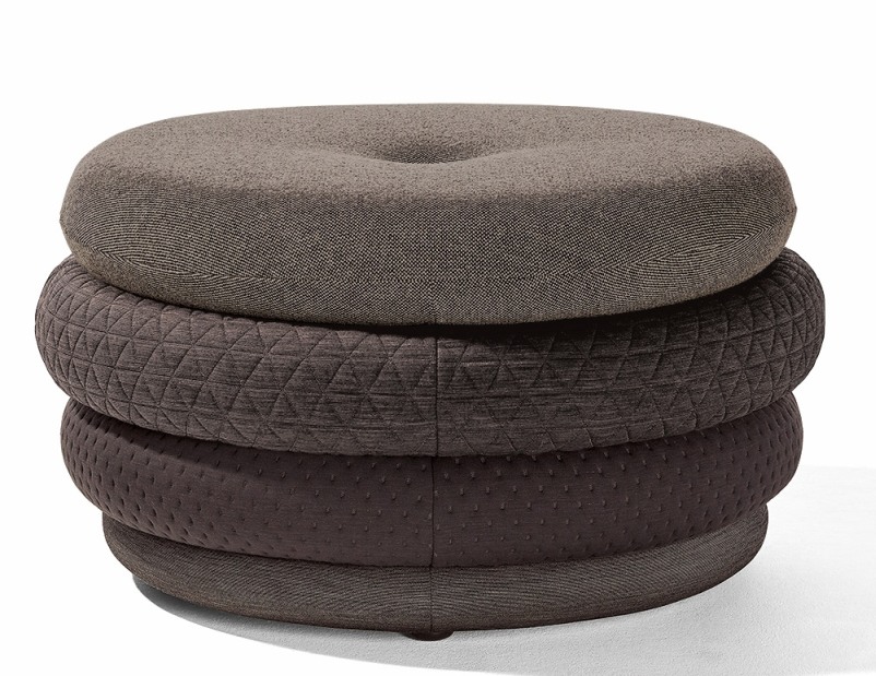 Fat Tom Pouf Lounge - Hocker ohne Beine Richard Lampert Braun