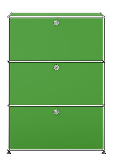 USM Haller Highboard mit 3 Klappen – QUICK SHIP - grün
