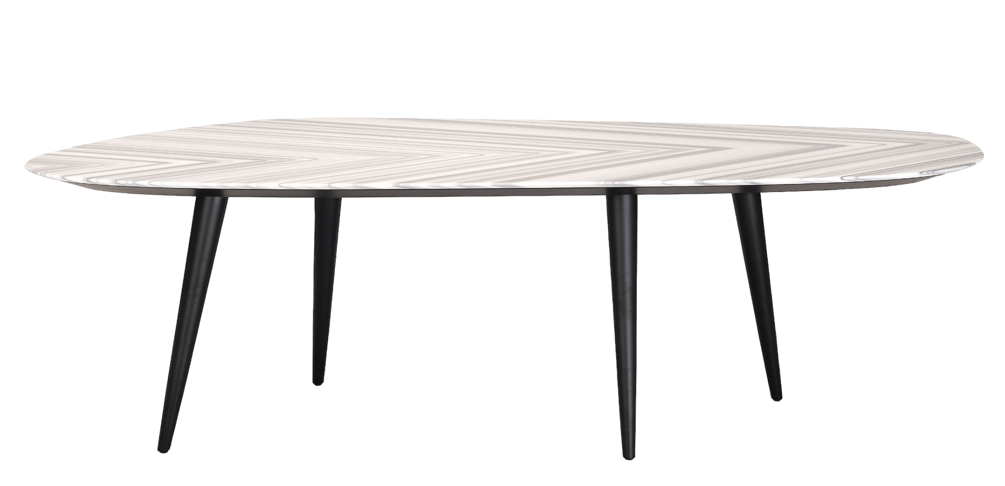 2318 Tweed Marble Esstisch B 250 cm Zanotta