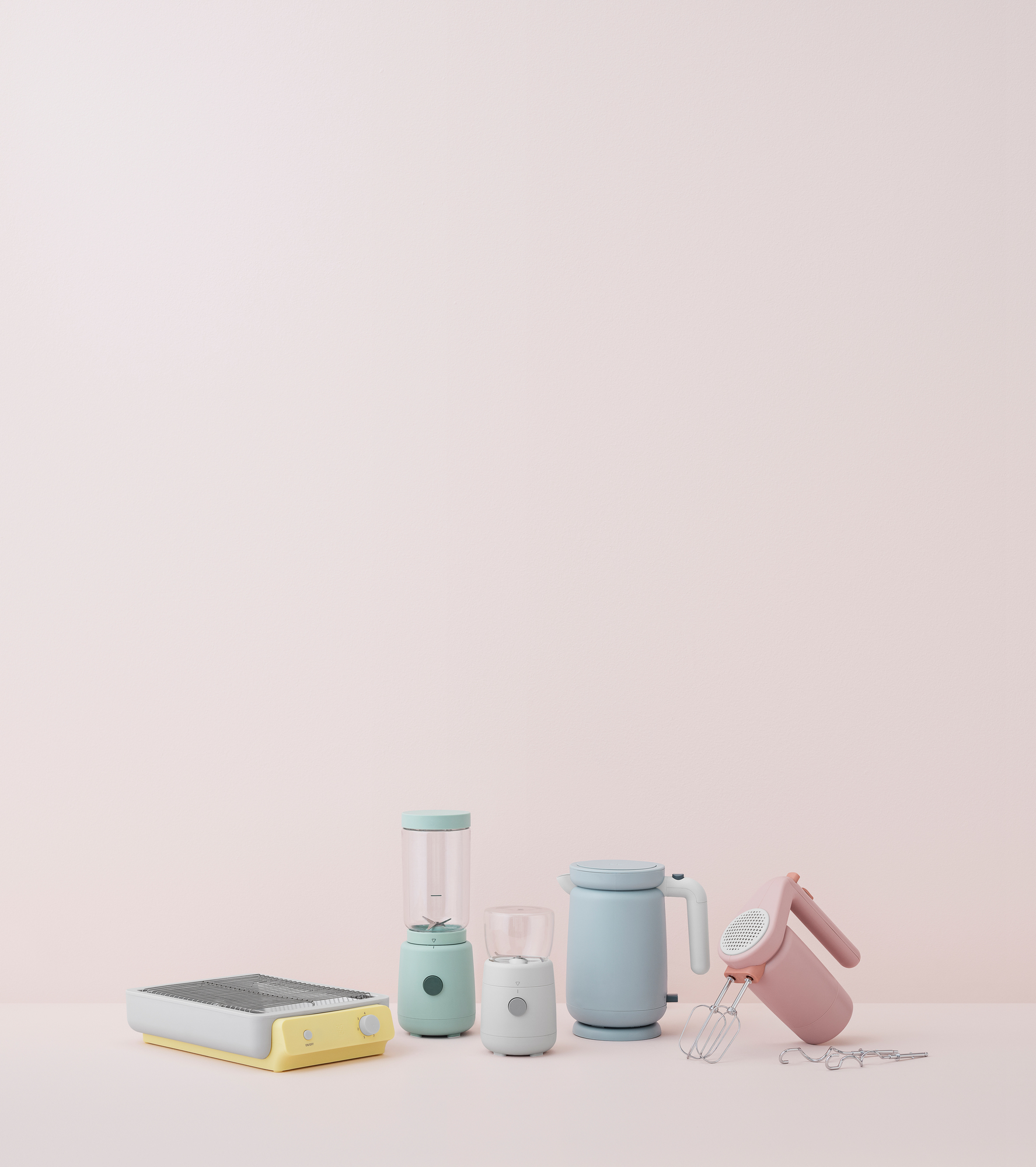 Foodie Hand Mixer Handrührgerät Hellrosa RIG TIG by Stelton - EINZELSTÜCKE