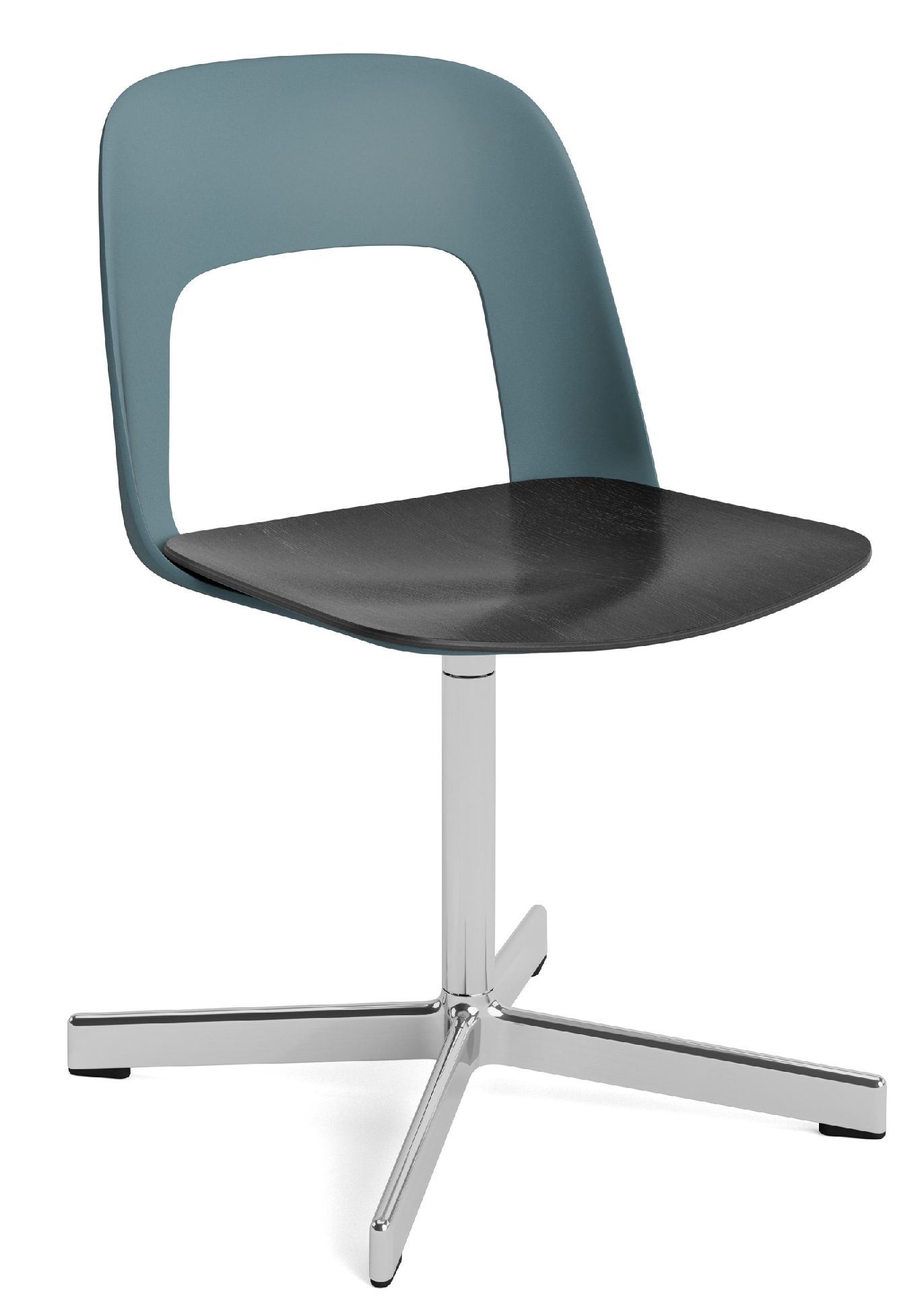 Layout Side Chair 132 4-Stern Drehfuß Stuhl Hay