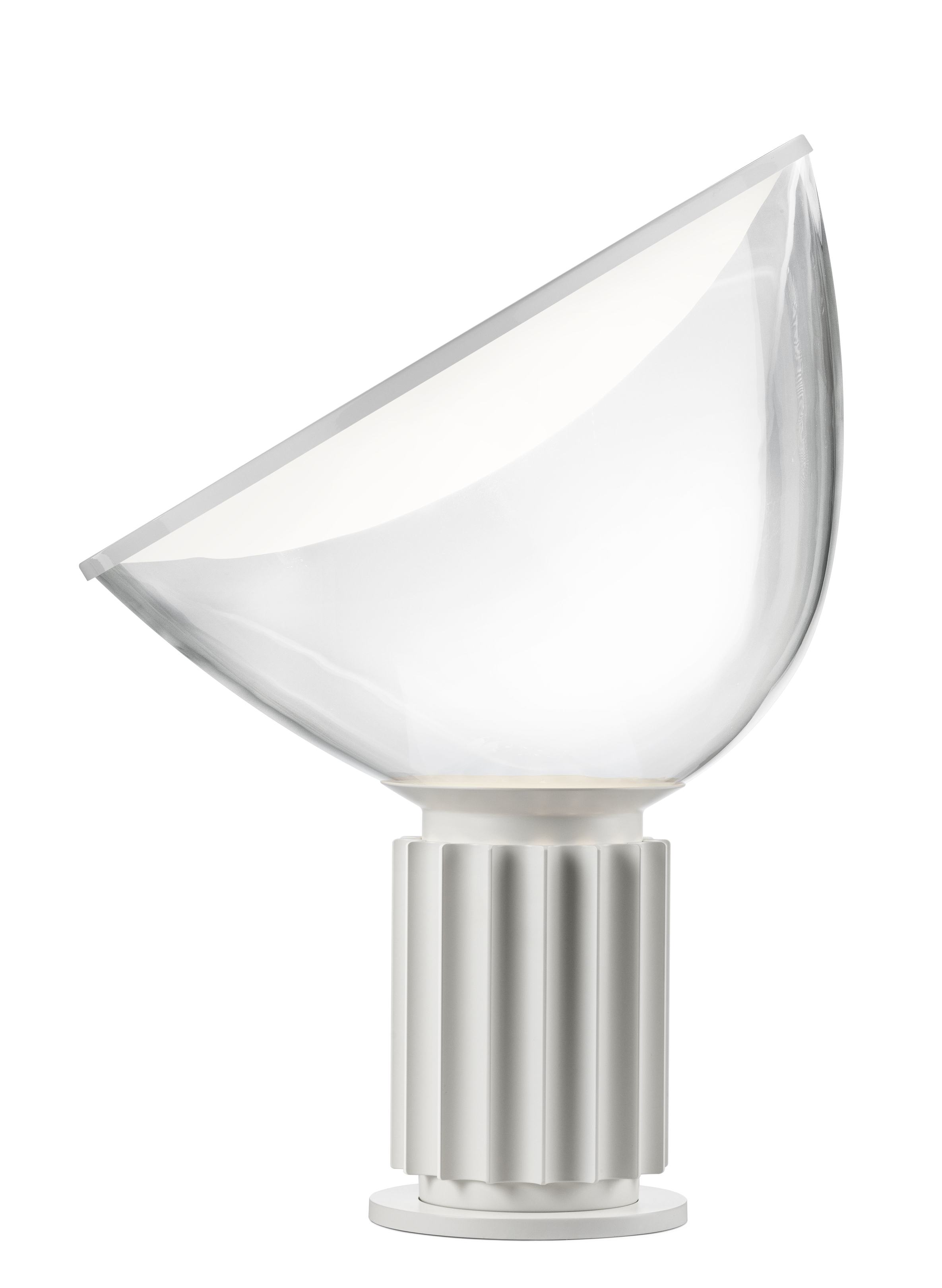 Taccia LED Glass Weiß matt Table lamp Tischleuchte Flos 