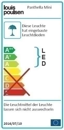 Panthella 250 Table lamp LED Tischleuchte Metallisiert CHROM Louis Poulsen EINZELSTÜCK