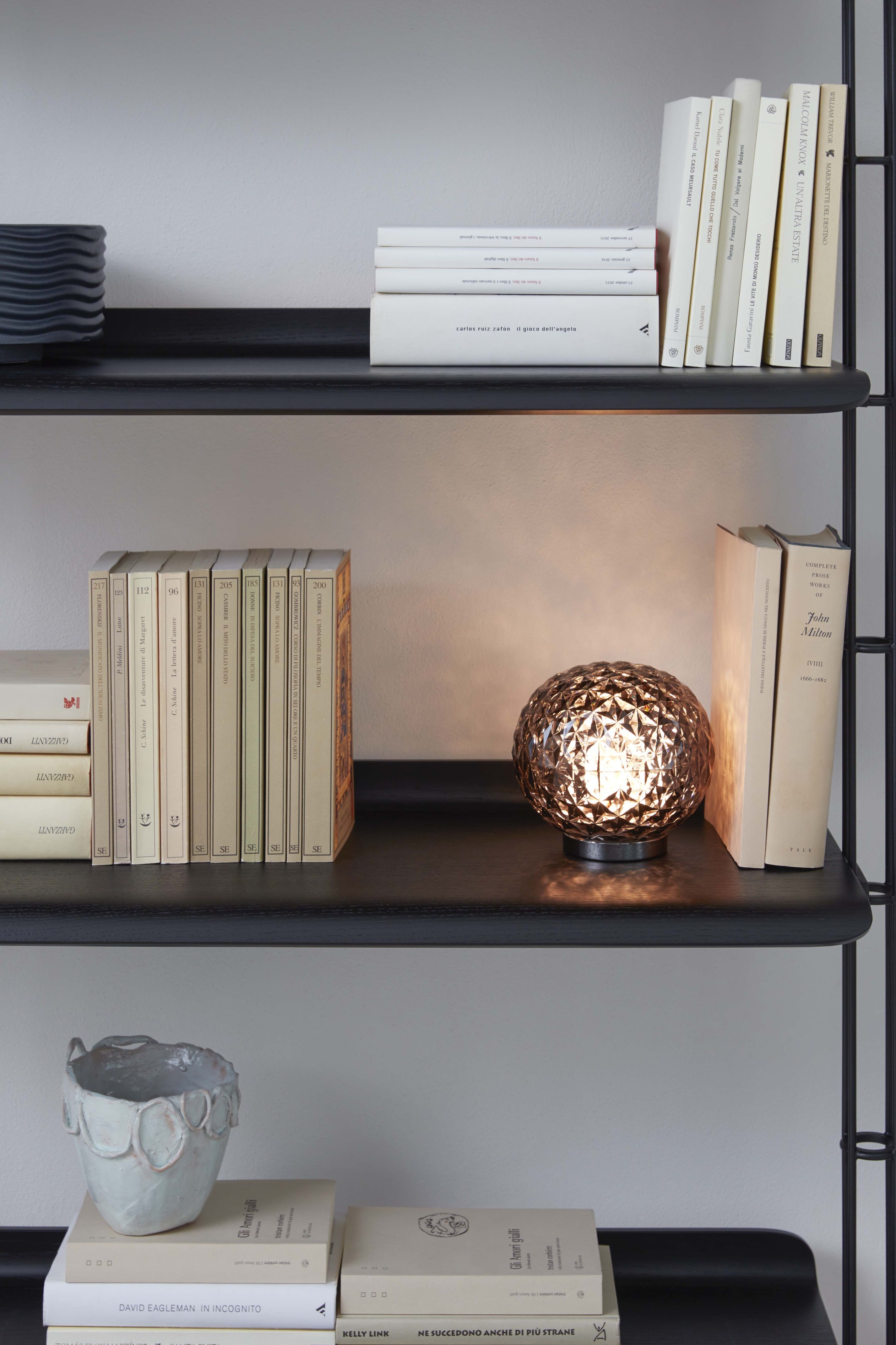 Adam Wood Regal 5 Ablagen / 2 Regalsteher Esche schwarz Kartell EINZELSTÜCK