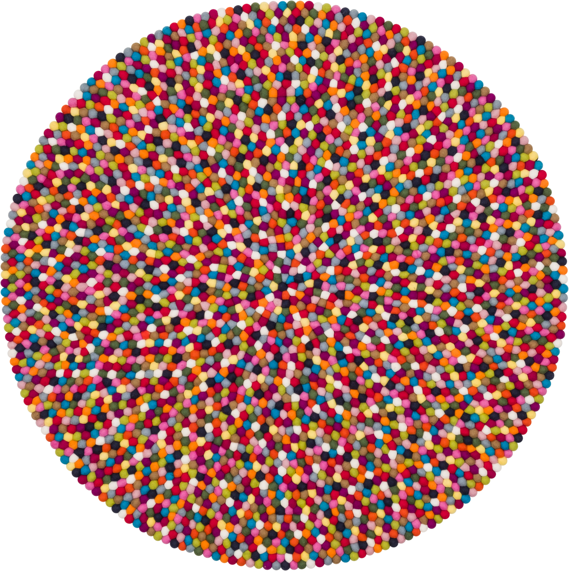 Filzkugel Teppich rund 160 cm myfelt Lotte