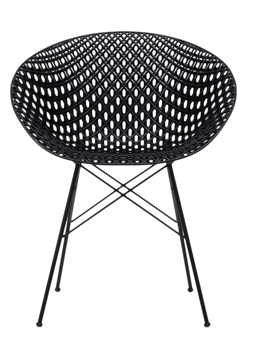 Smatrik Outdoor Stuhl Kartell Schwarz