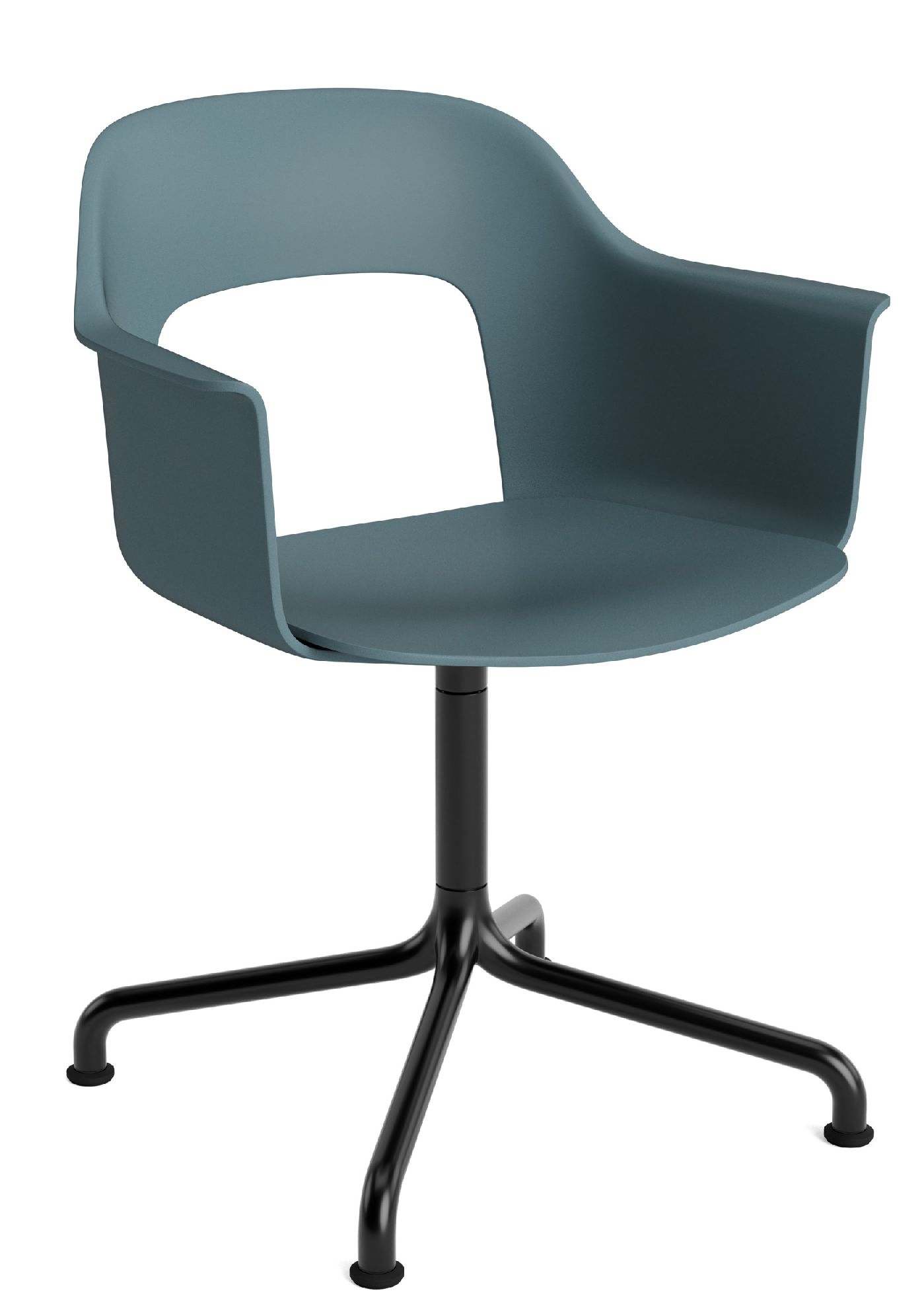 Layout Armchair 251 Armlehnstuhl 4-Sternfuß Drehfuß mit gebogenem Fußkreuz Hay