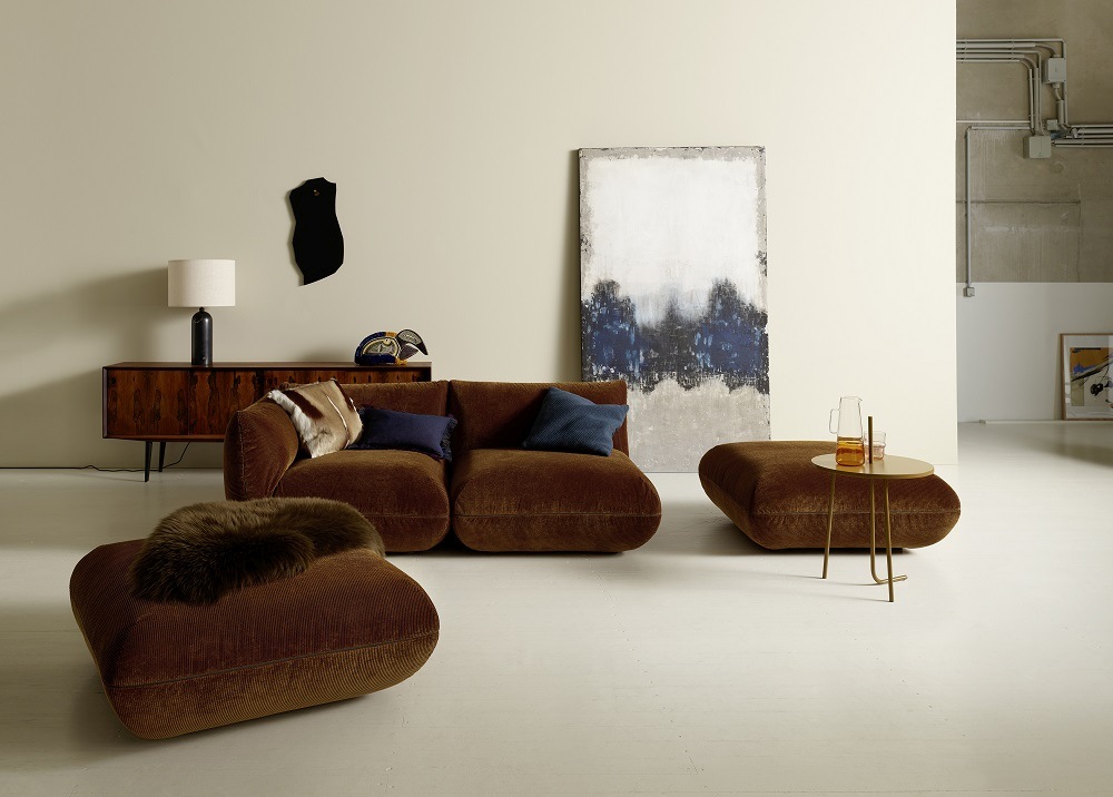Jalis21 Sofa Stoff Cord Bernstein Cor