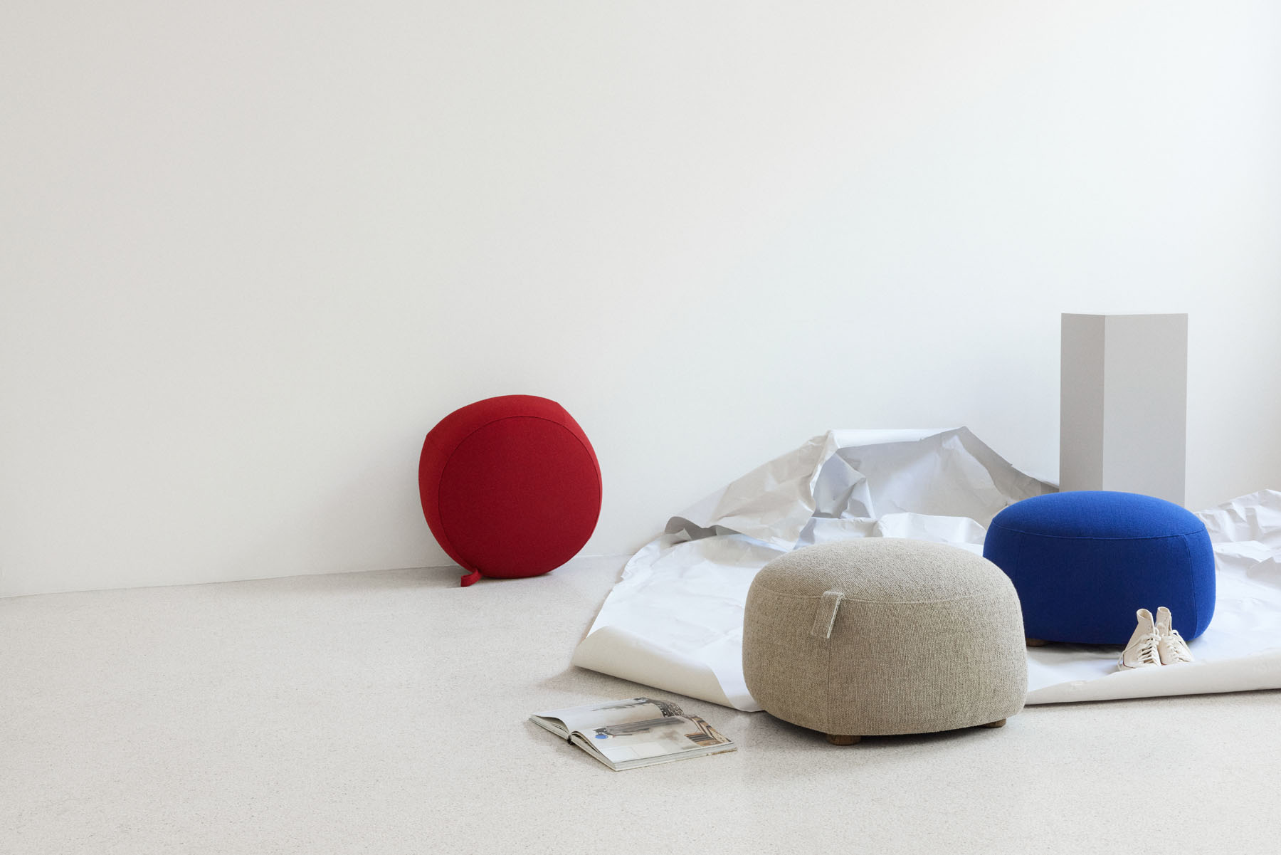 Gem Hocker hellgrau Northern
