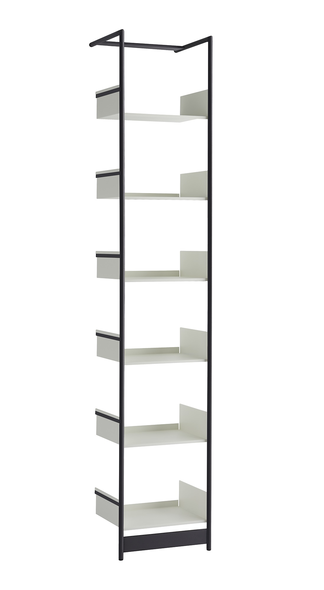 Pool 220 Anlehnregal Mox Gestell schwarz Tablaren weiß