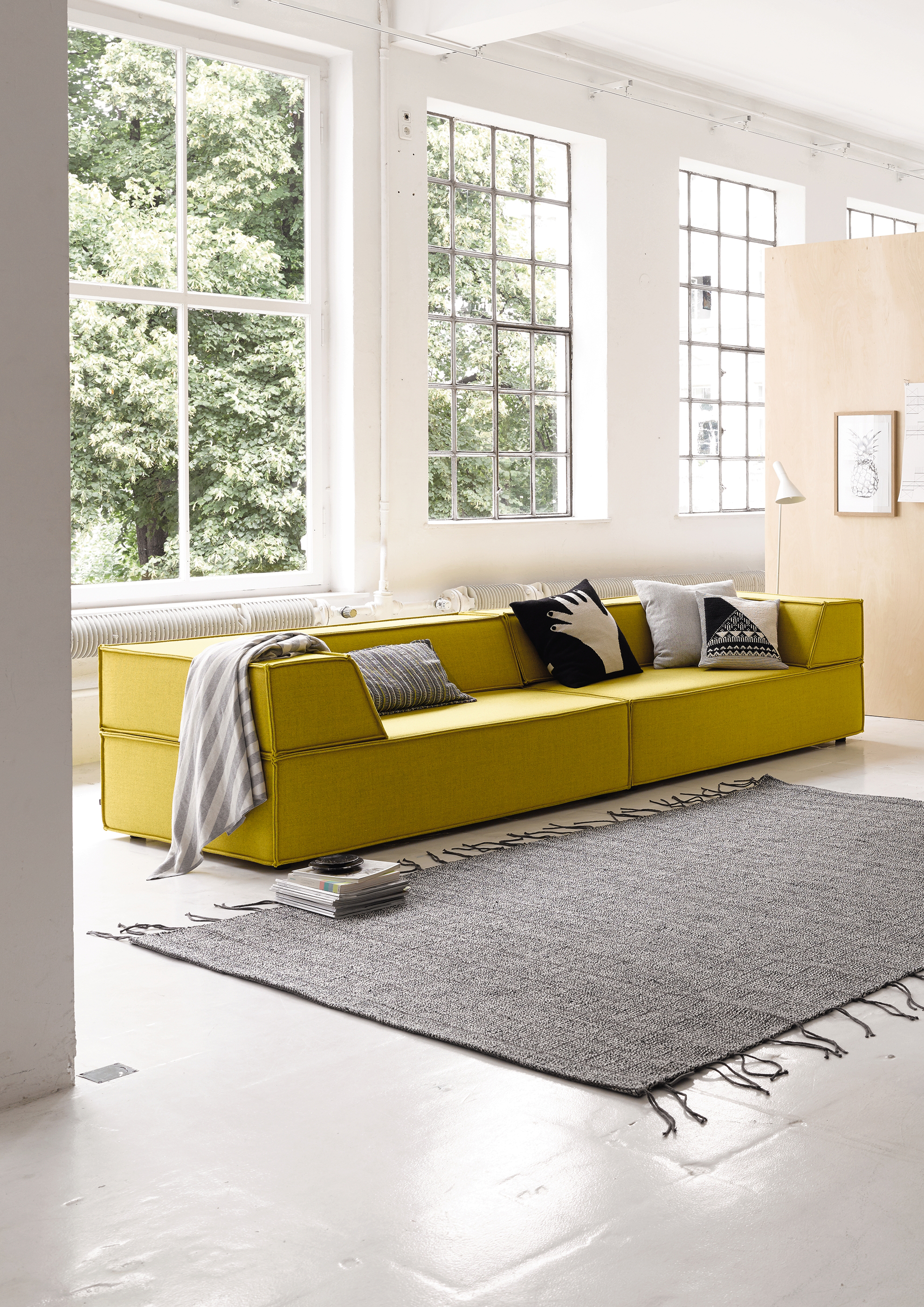 Trio Sofa 4 Module Vorzugskombination Ecke Links Quick Ships Cor