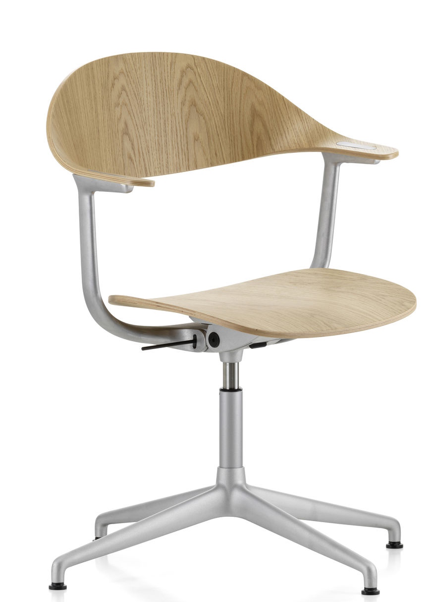 Mynt Rücken und Sitz Plywood Bürodrehstuhl Vitra