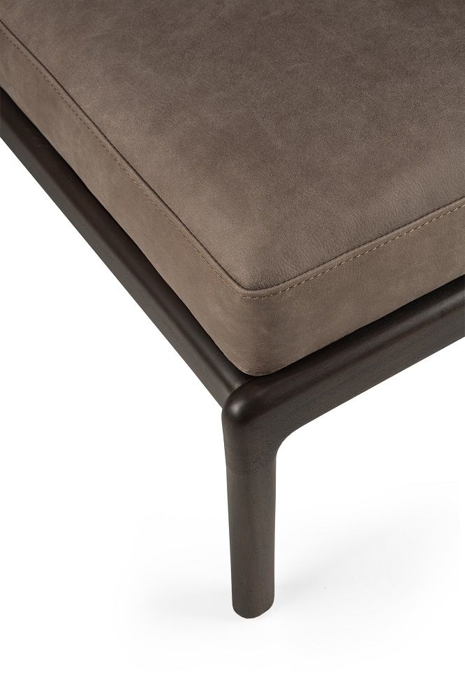Jack Fußhocker Mahagoni Ethnicraft Dunkelbraun / Terra nubuck
