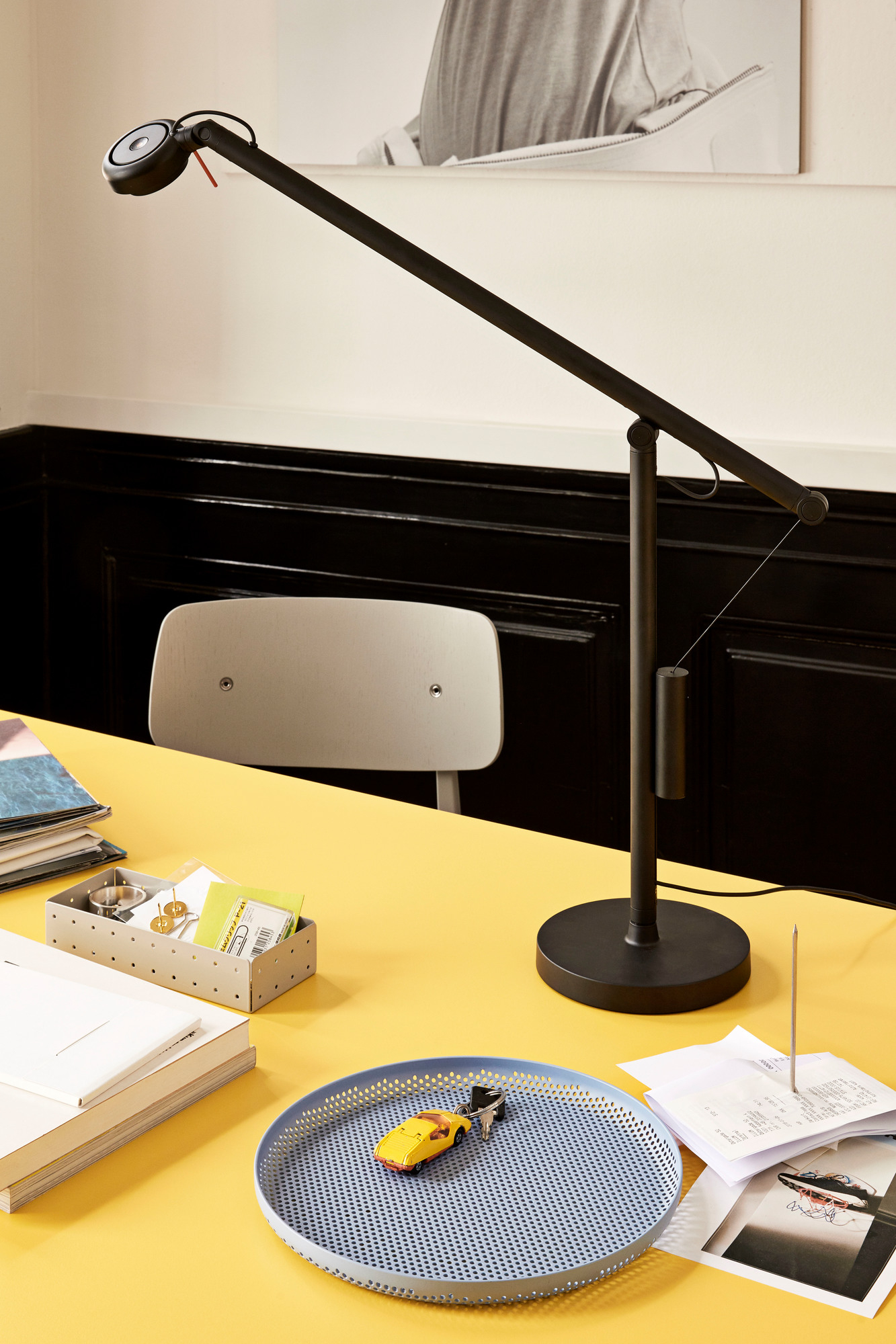Fifty-fifty Mini Lamp Tischleuchte klein Hay schwarz