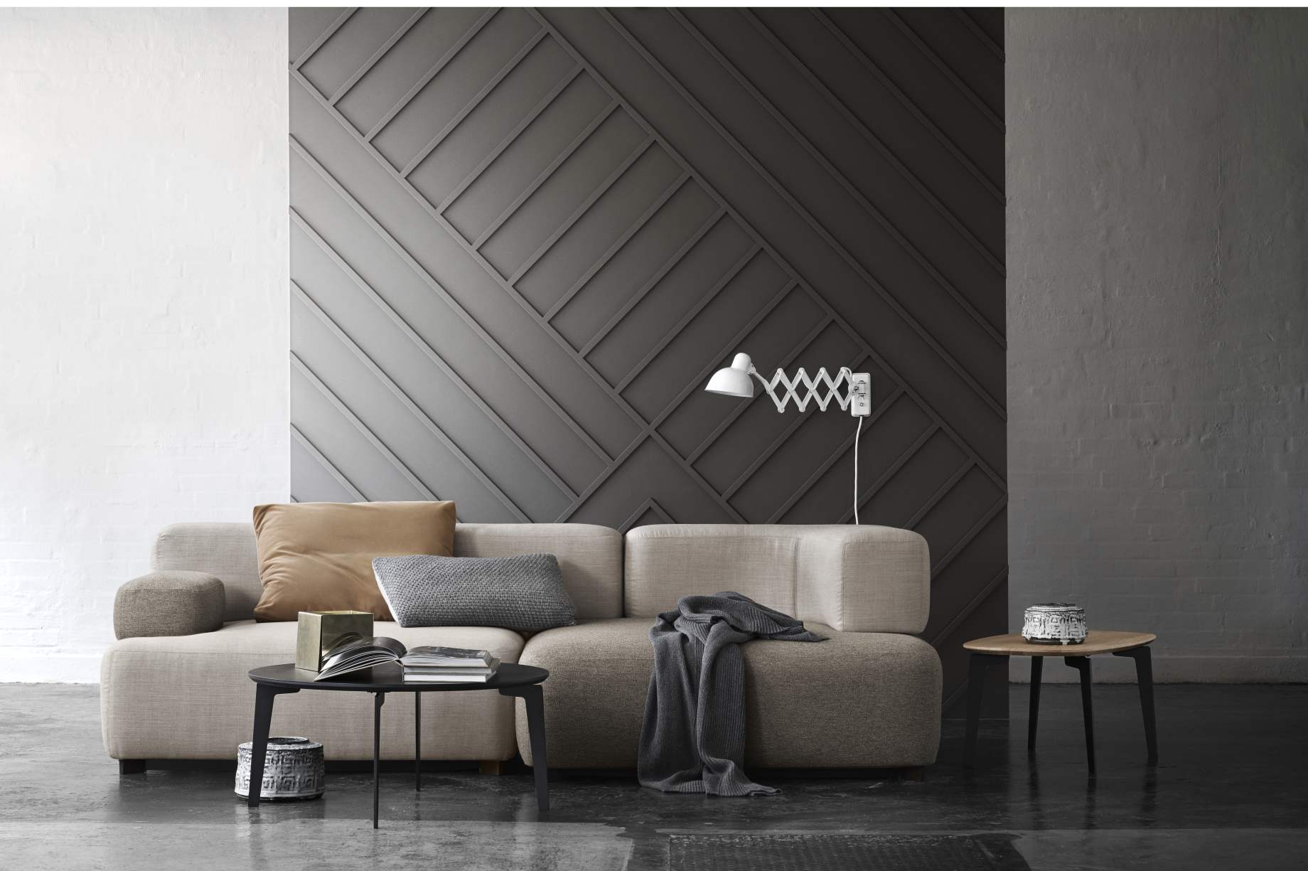 Alphabet 2-Sitzer Sofa Armlehne Rechts Fritz Hansen