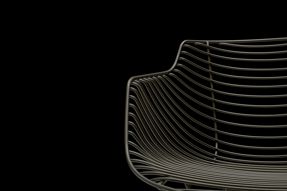 Flow Filo SLIM Indoor/Outdoor Chair Stuhl Kufengestell MDF Italia